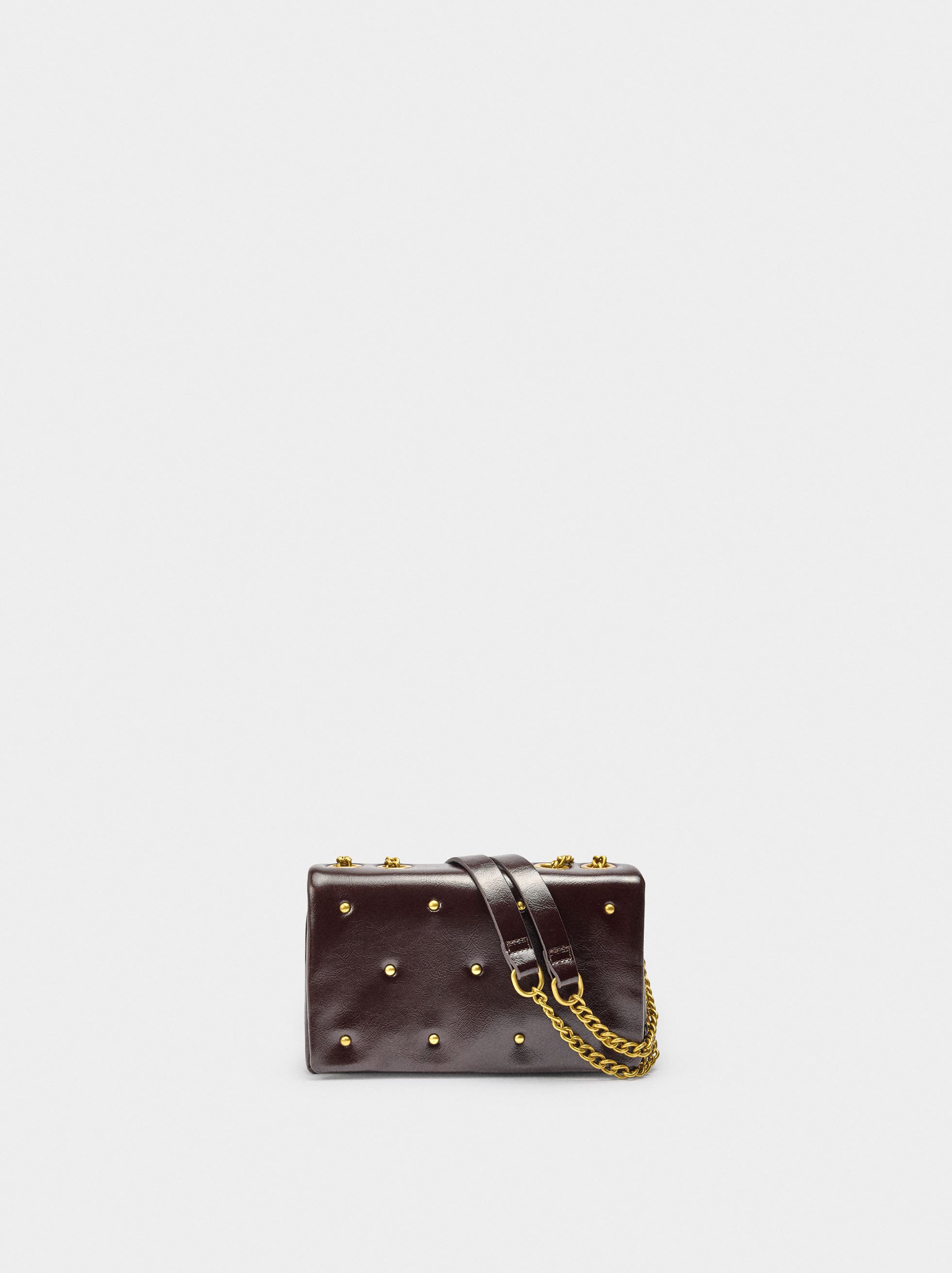 Double shoulder bag with studs image number 0.0