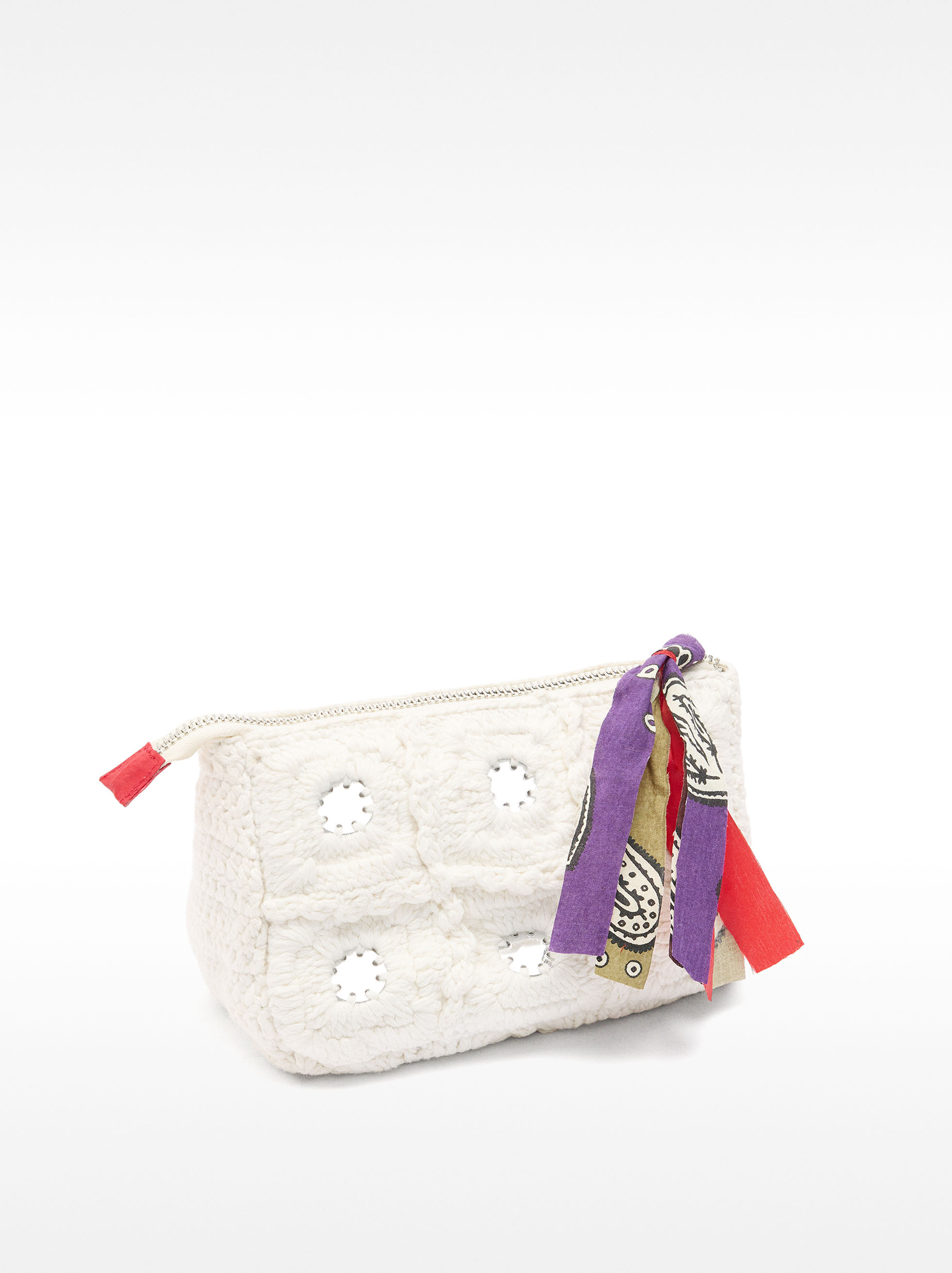 Strick kosmetiktasche mit Spiegeldetails image number 2.0