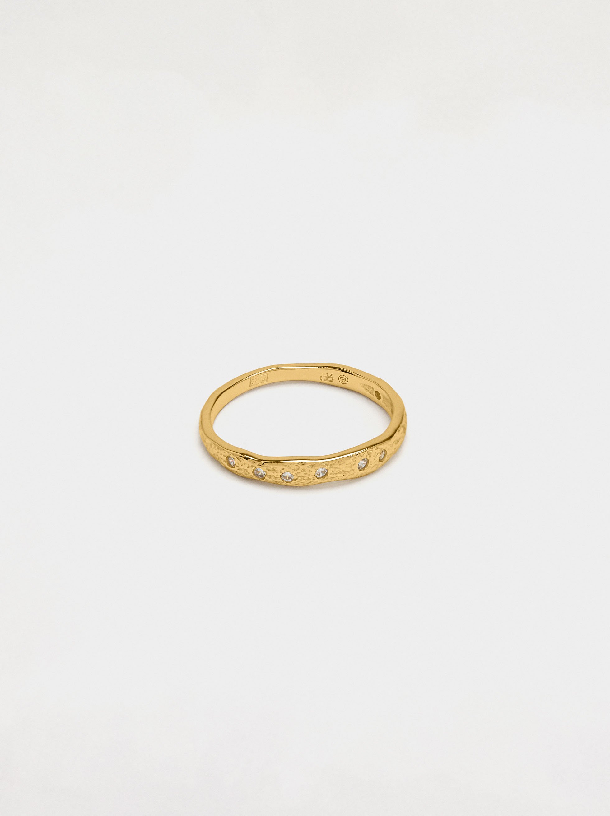 Anillo con circonitas - plata de ley 925  image number 2.0