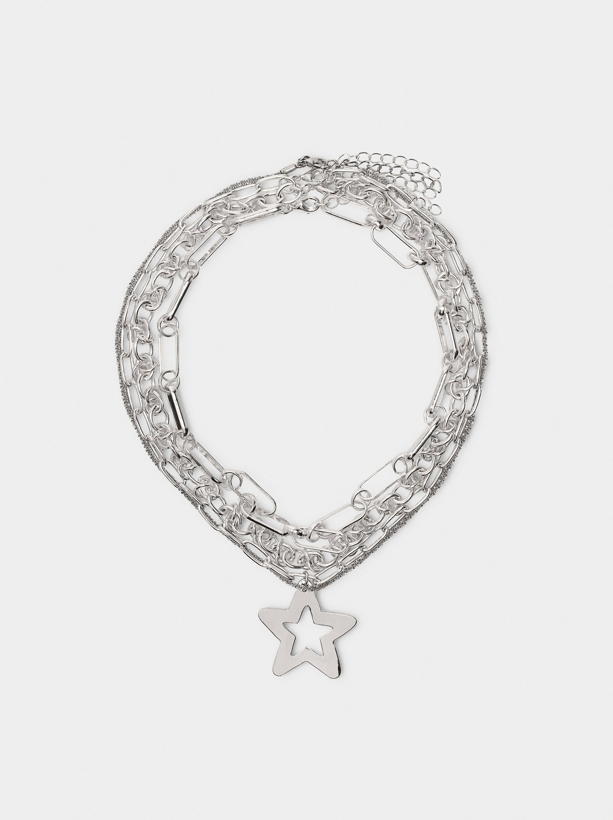 Set aus Glieder-Halsketten mit Stern image number 0.0