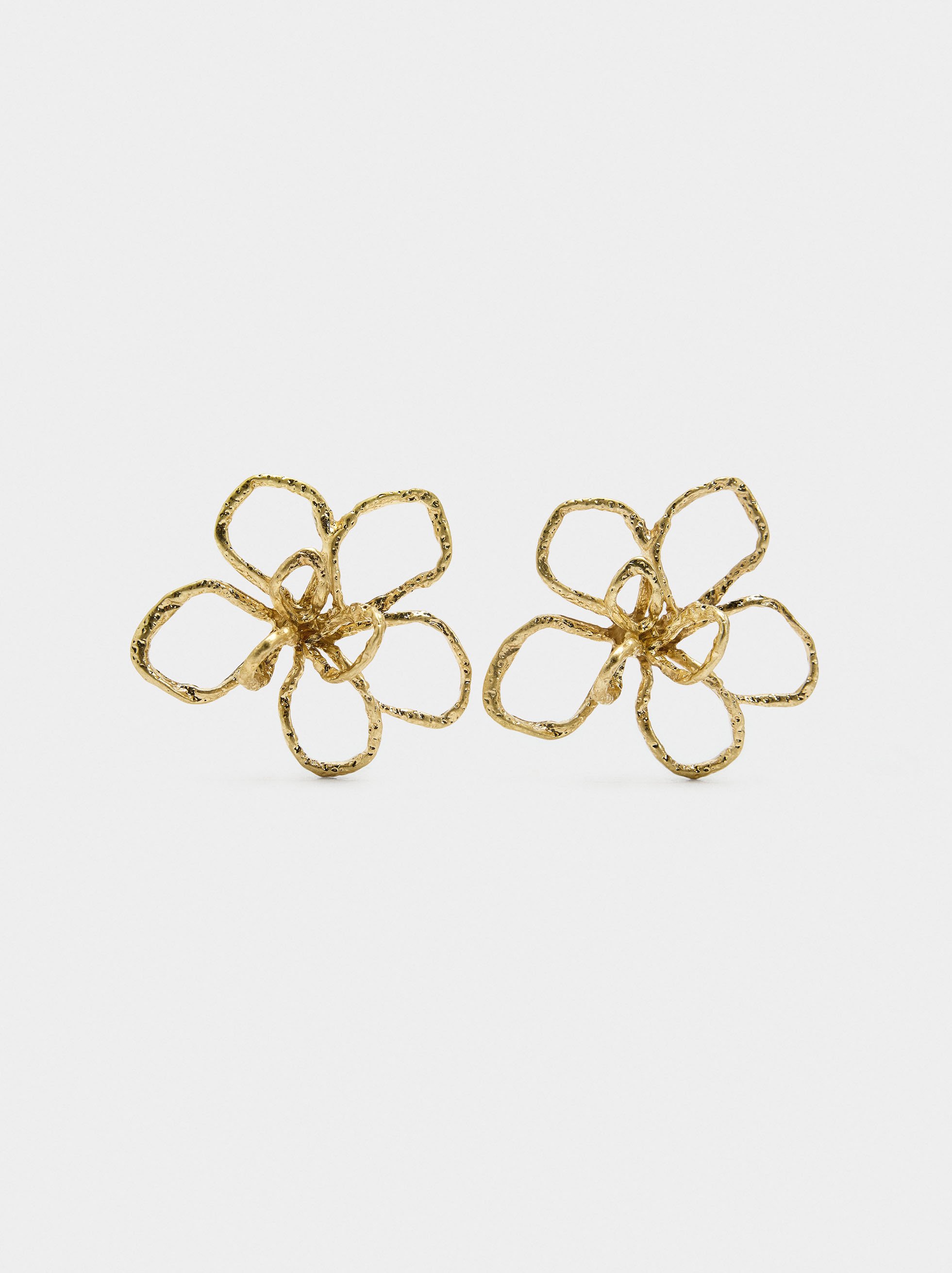 earrings with irregular flower image number 0.0