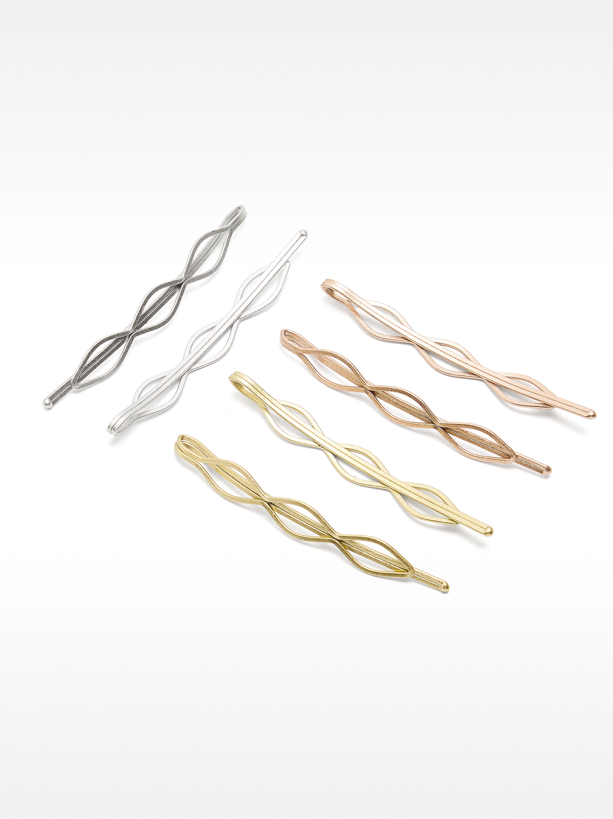 Set Of Metallic Hairslides image number 1.0