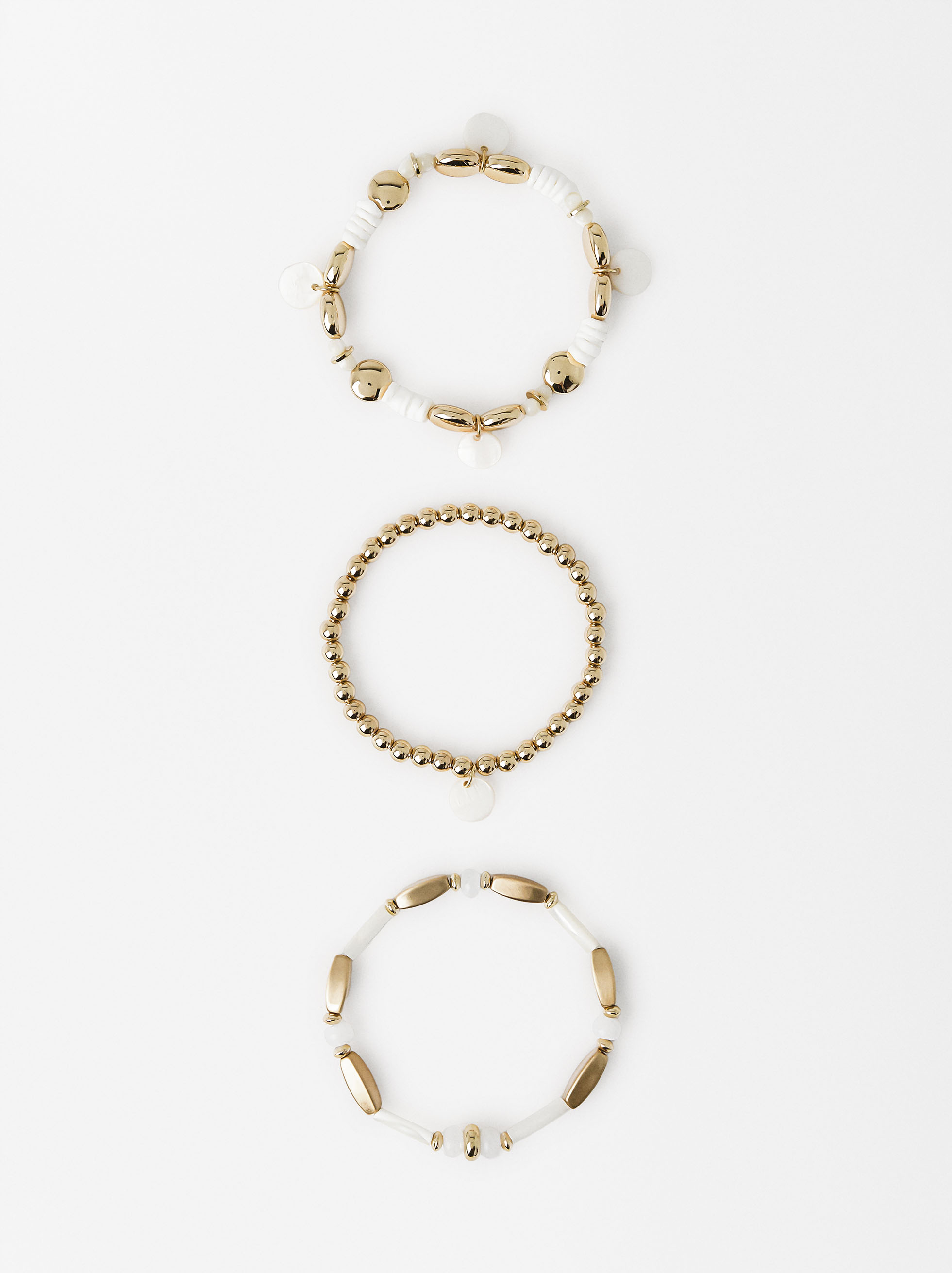 Golden Shell Bracelets Set image number 3.0