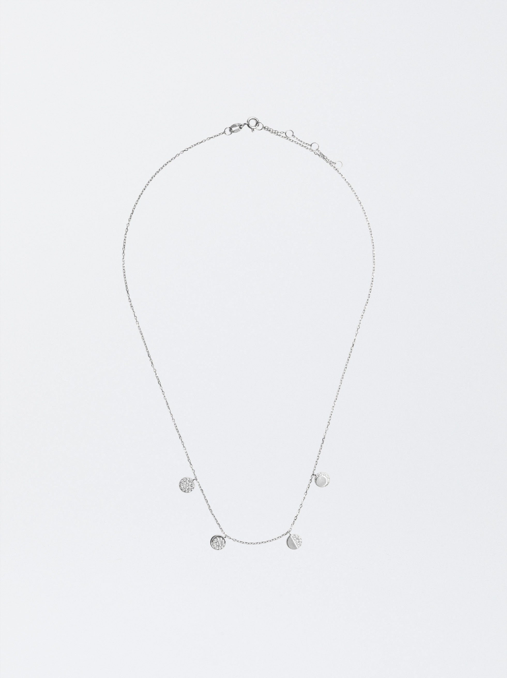 925 Silver Necklace With Zirconia image number 0.0