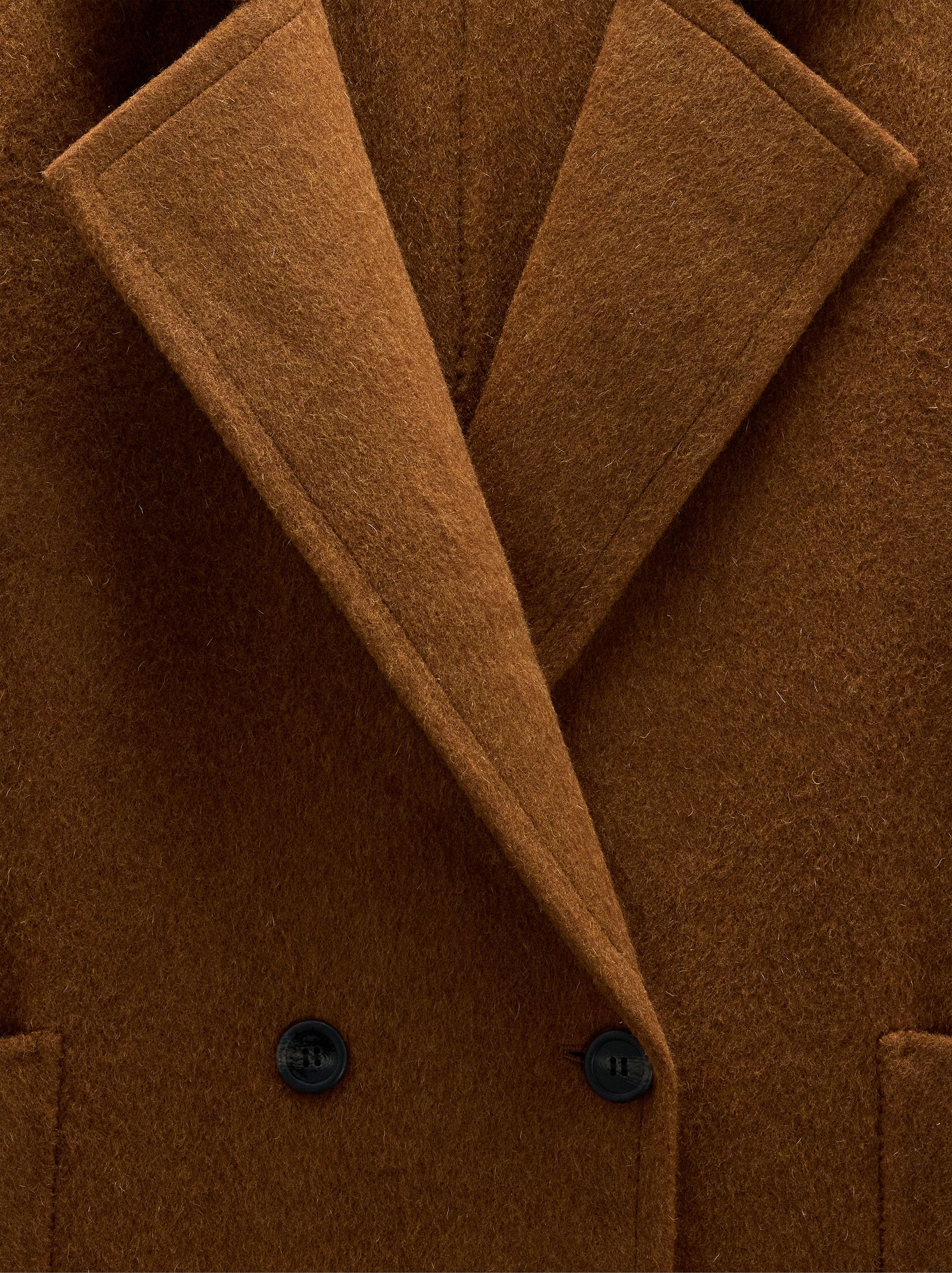 Long coat with wool blend image number 6.0