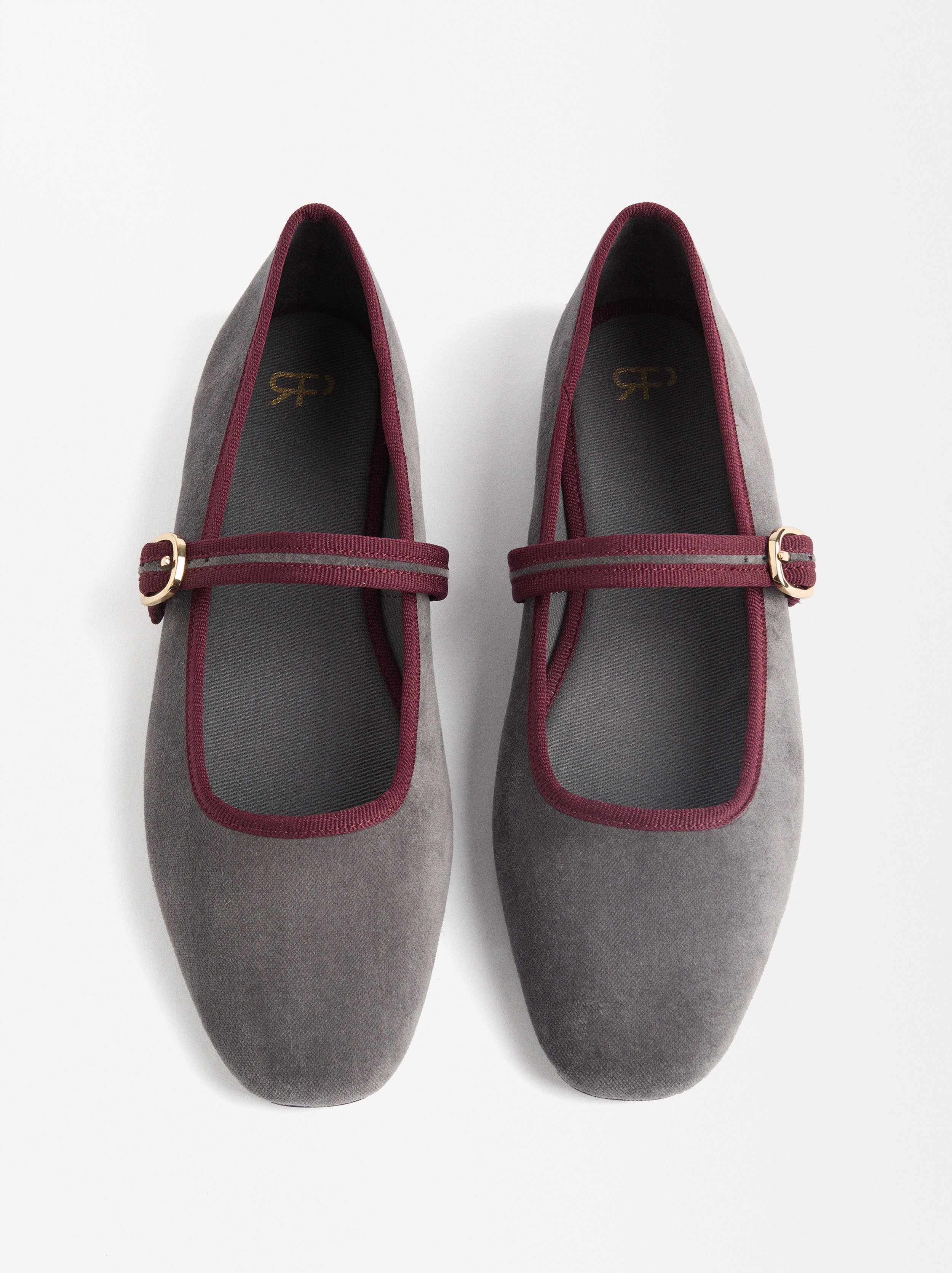 Velvet ballerinas image number 1.0