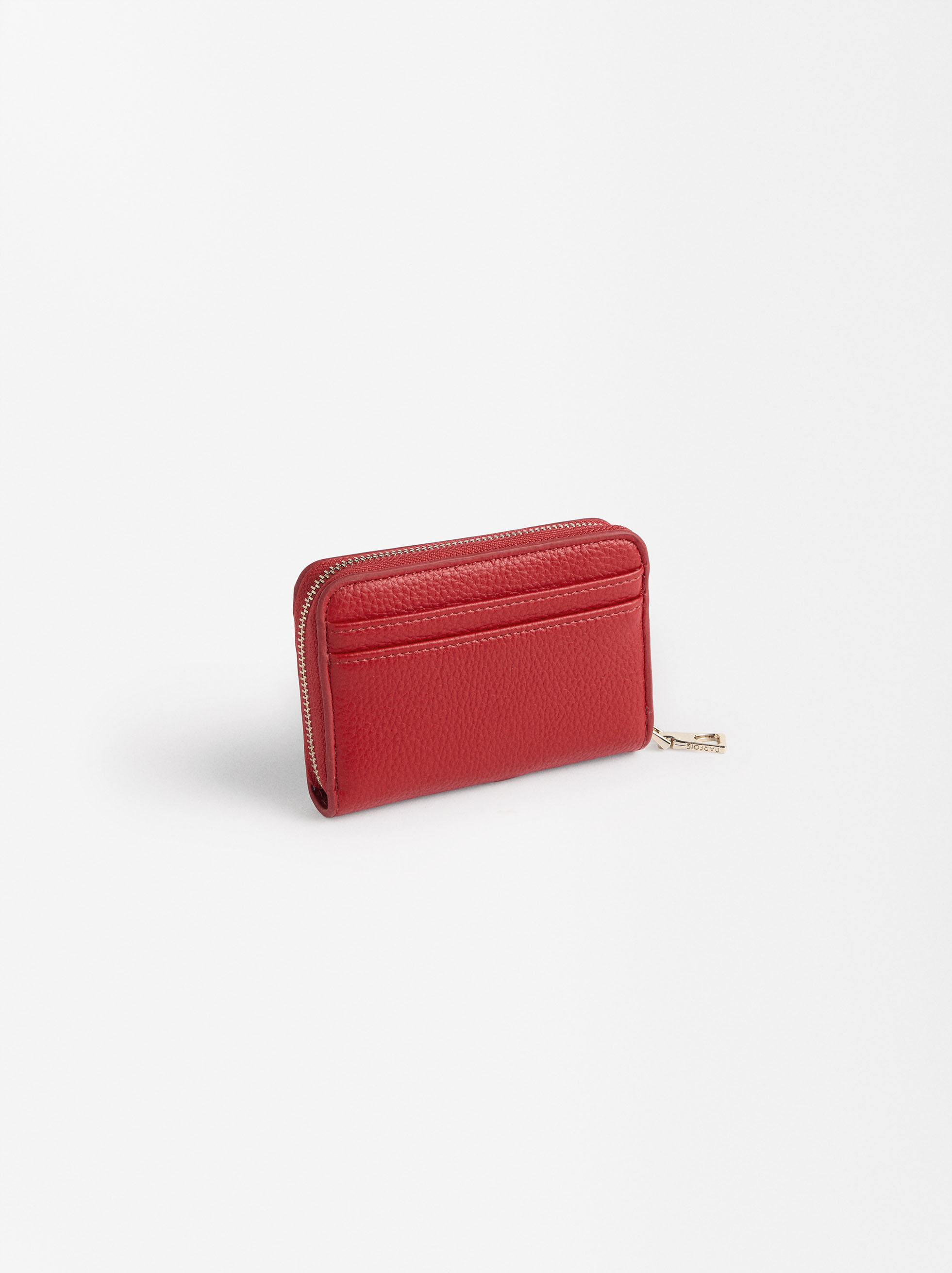 Wallet with texture and zipper XS image number 2.0