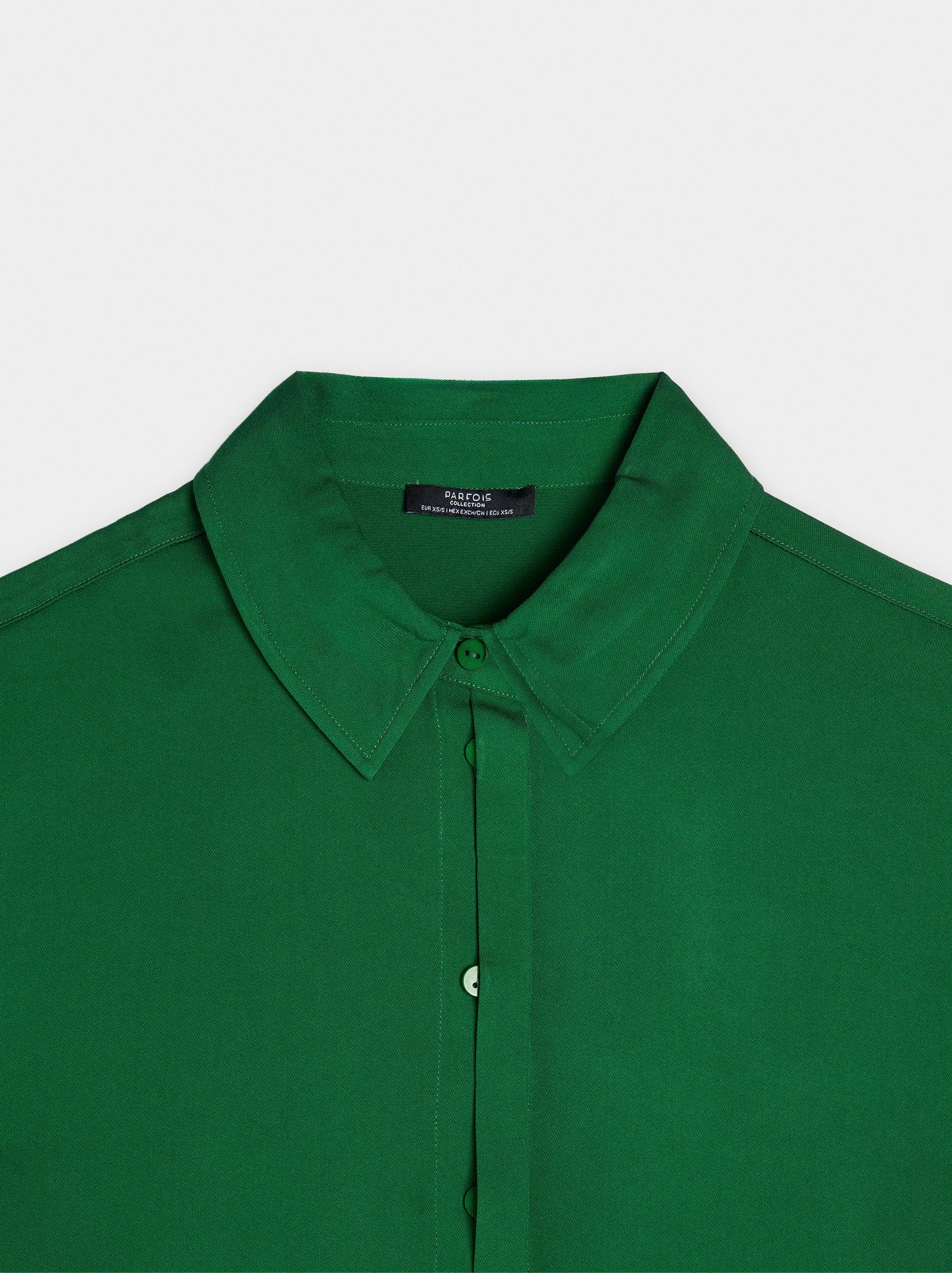 Flowing long-sleeve shirt image number 5.0