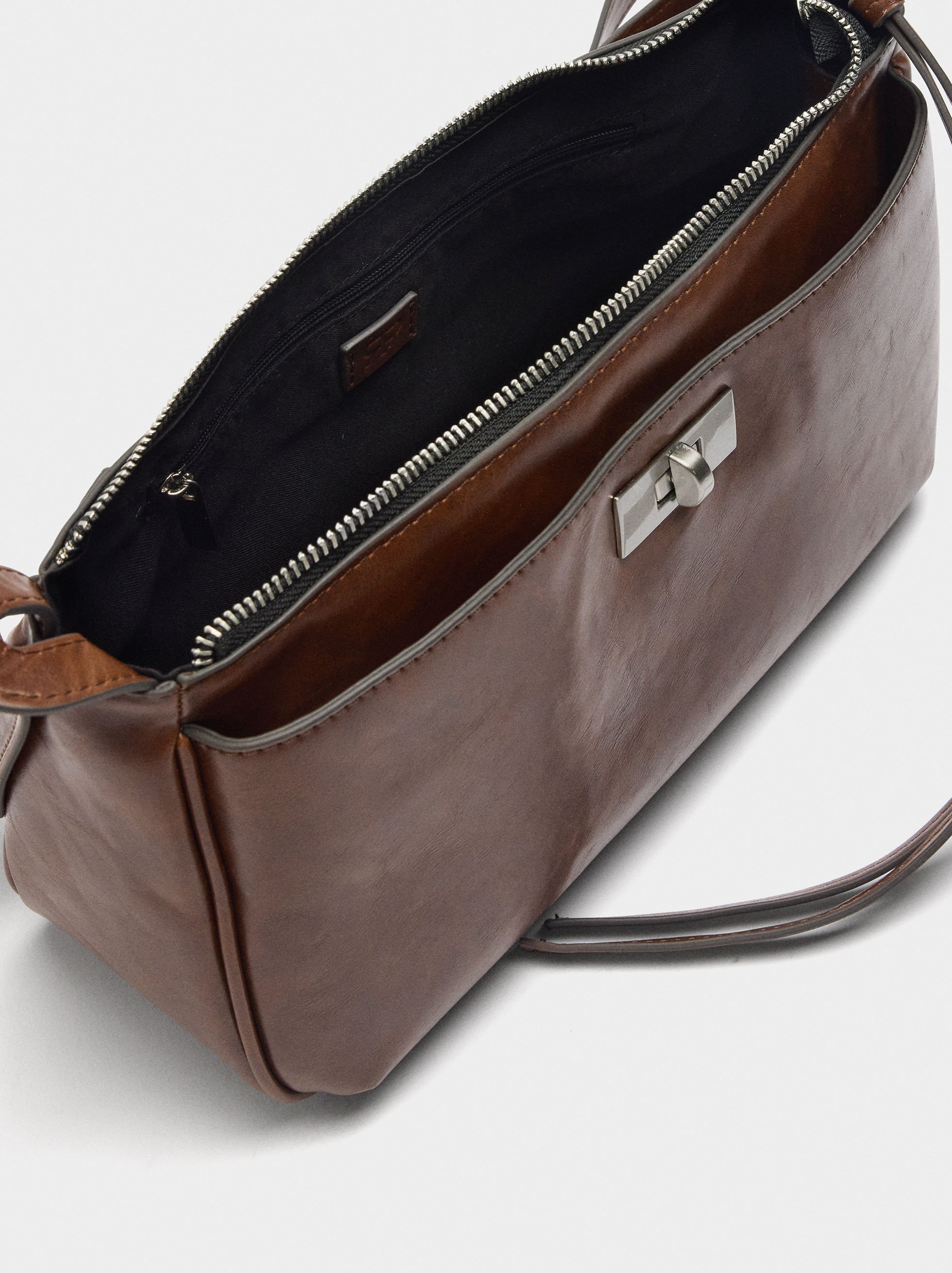 Shoulder bag with studded strap M image number 3.0