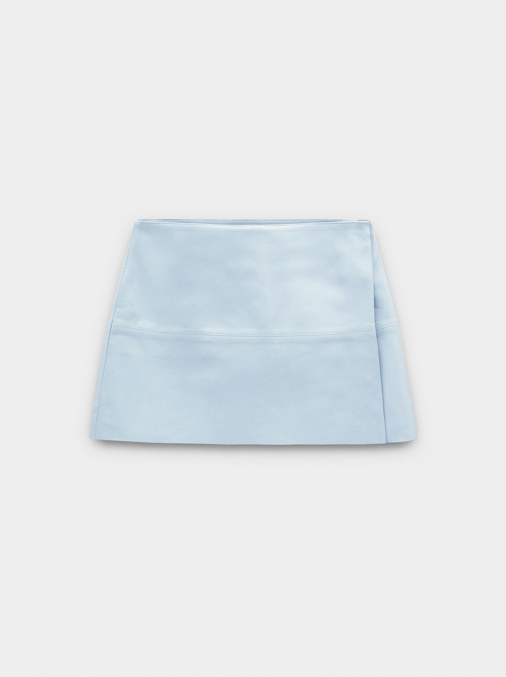 Leather skirt with wrap image number 5.0