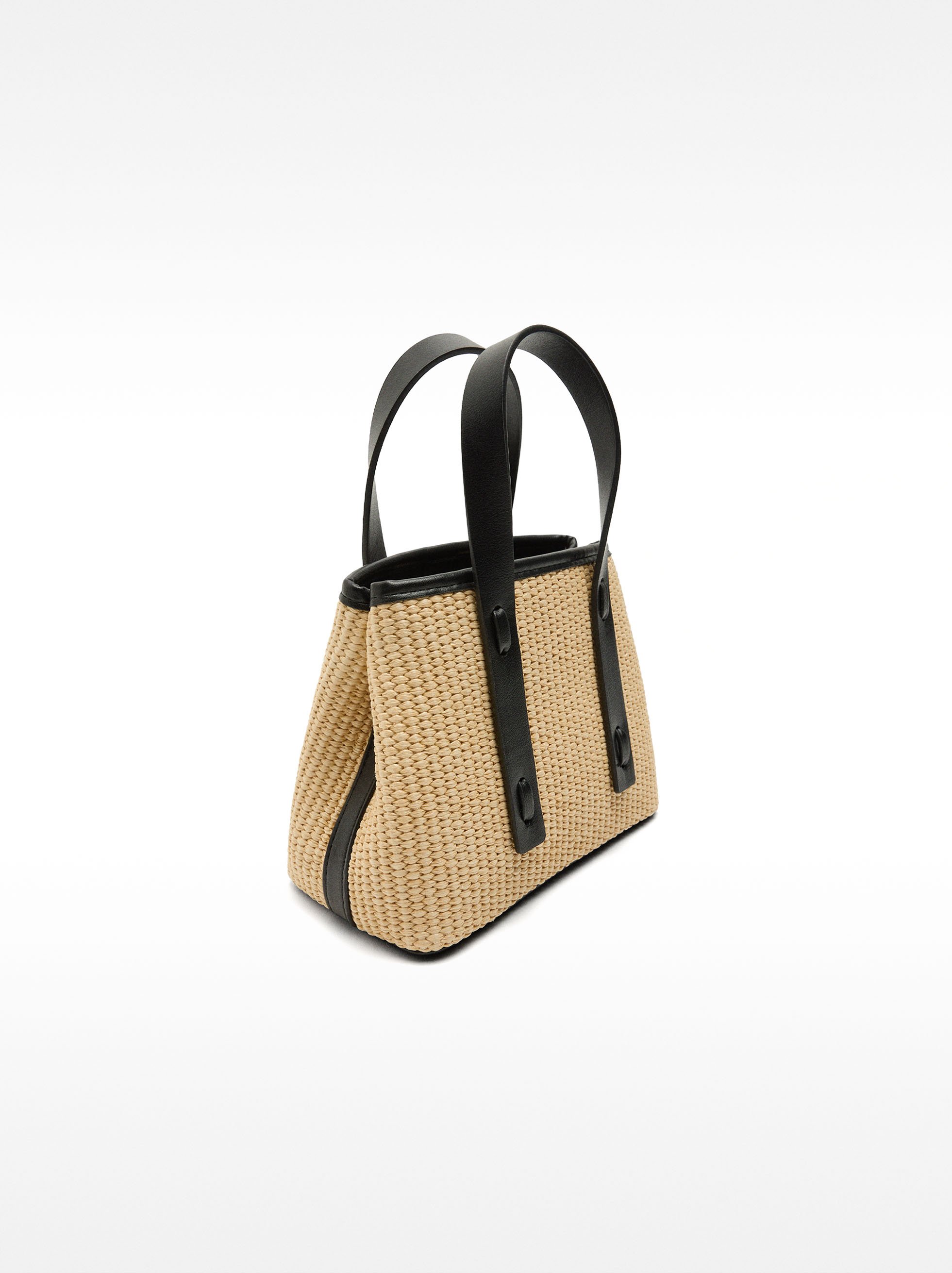 Borsa tote effetto paglia image number 2.0