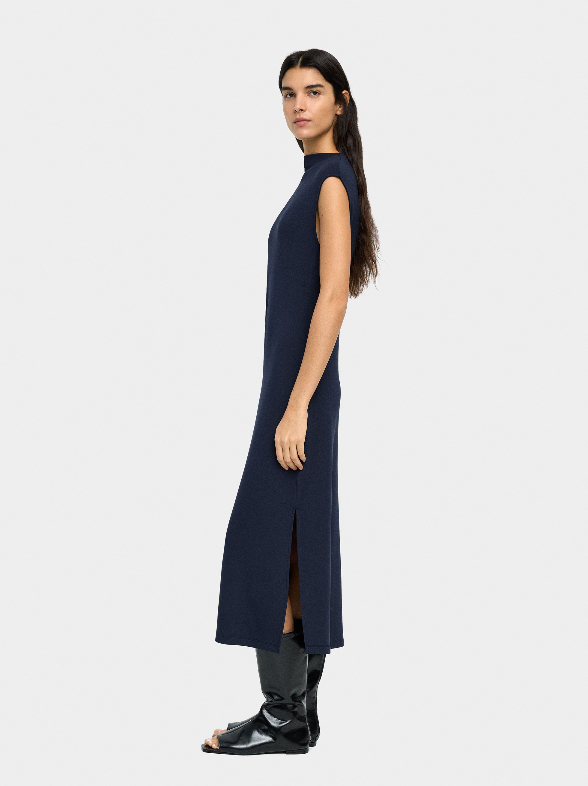 Midi dress with draped image number 2.0