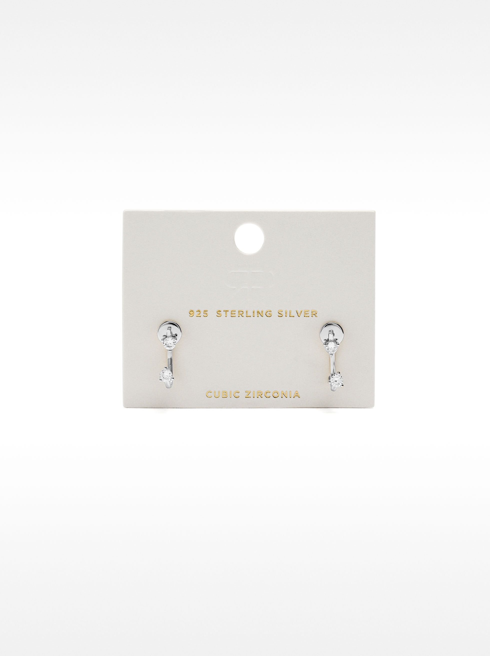 Boucles d’oreilles ear jacket avec zircons - argent sterling 925 image number 4.0
