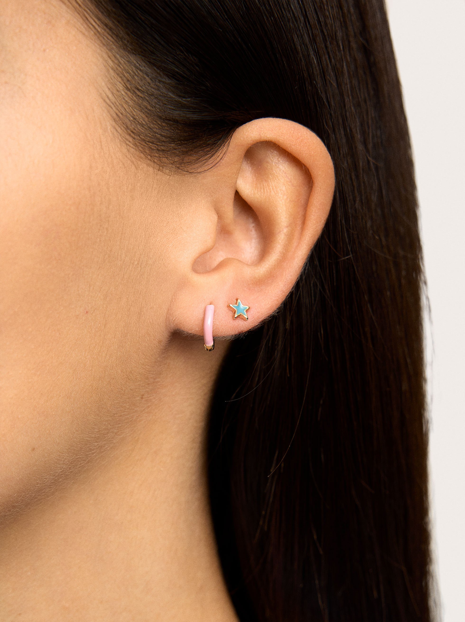 Set of earrings with enamel image number 1.0