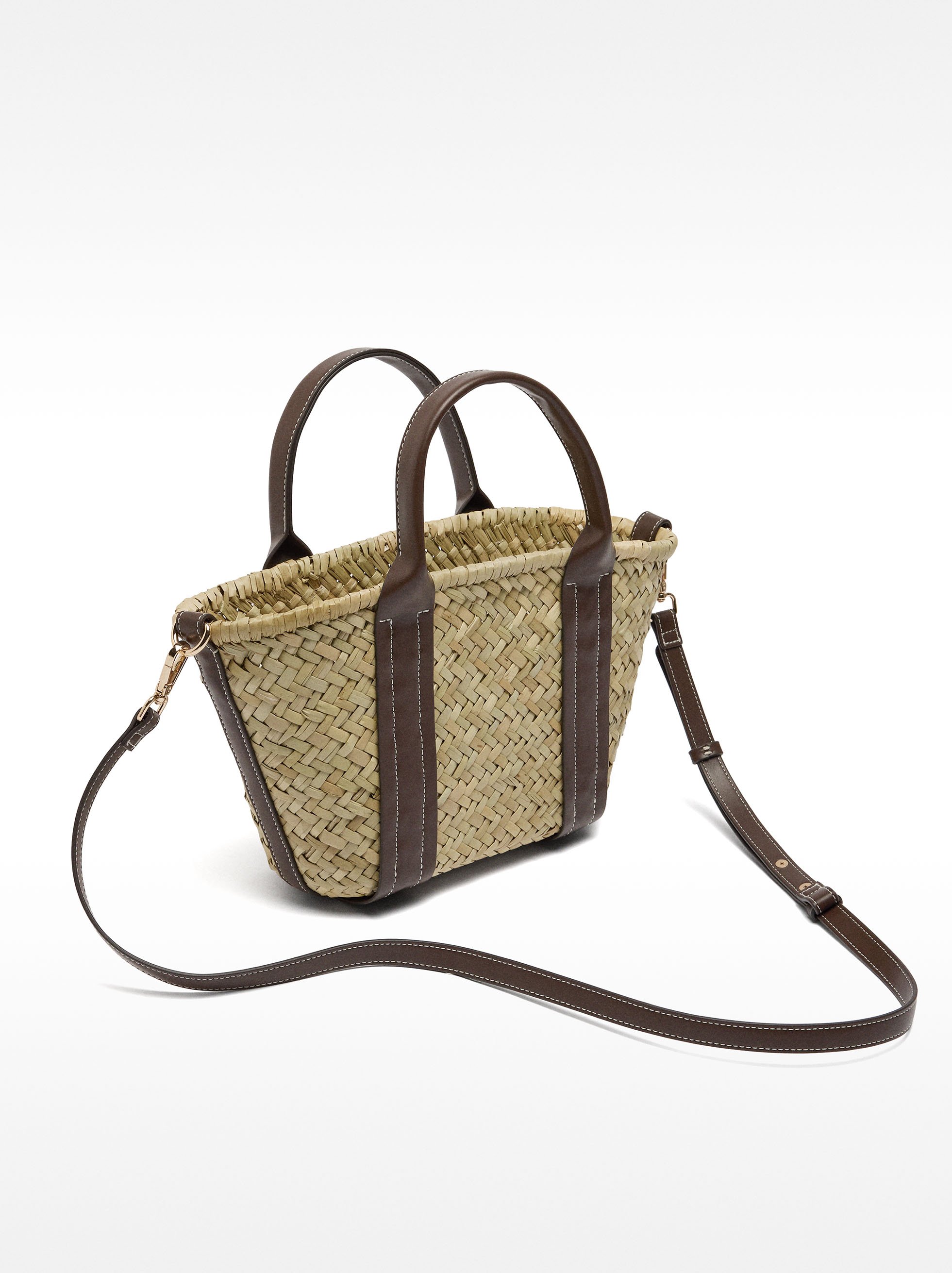 Bolso tote de rafia image number 2.0