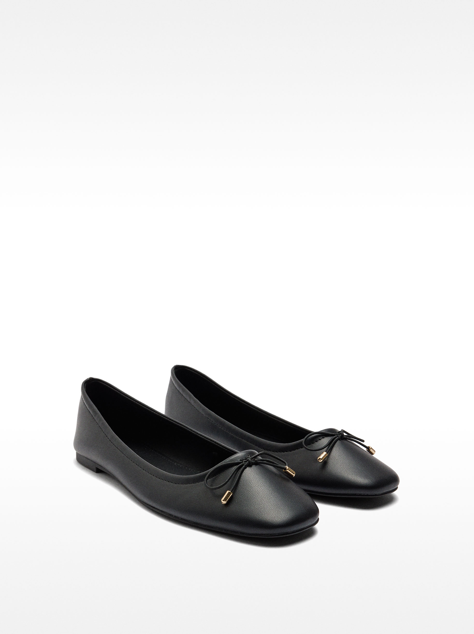Ballet flats with bow image number 2.0