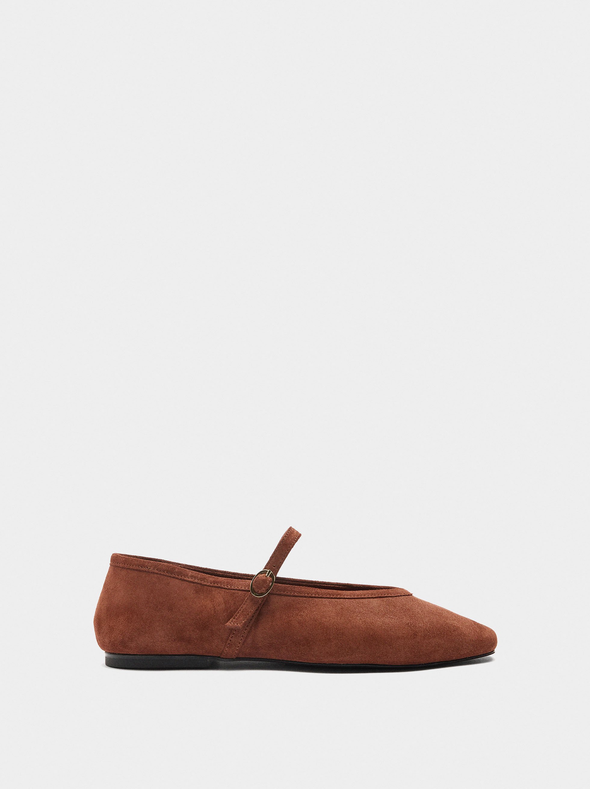 Bambes de ballet de cuir amb tira i sivella image number 1.0