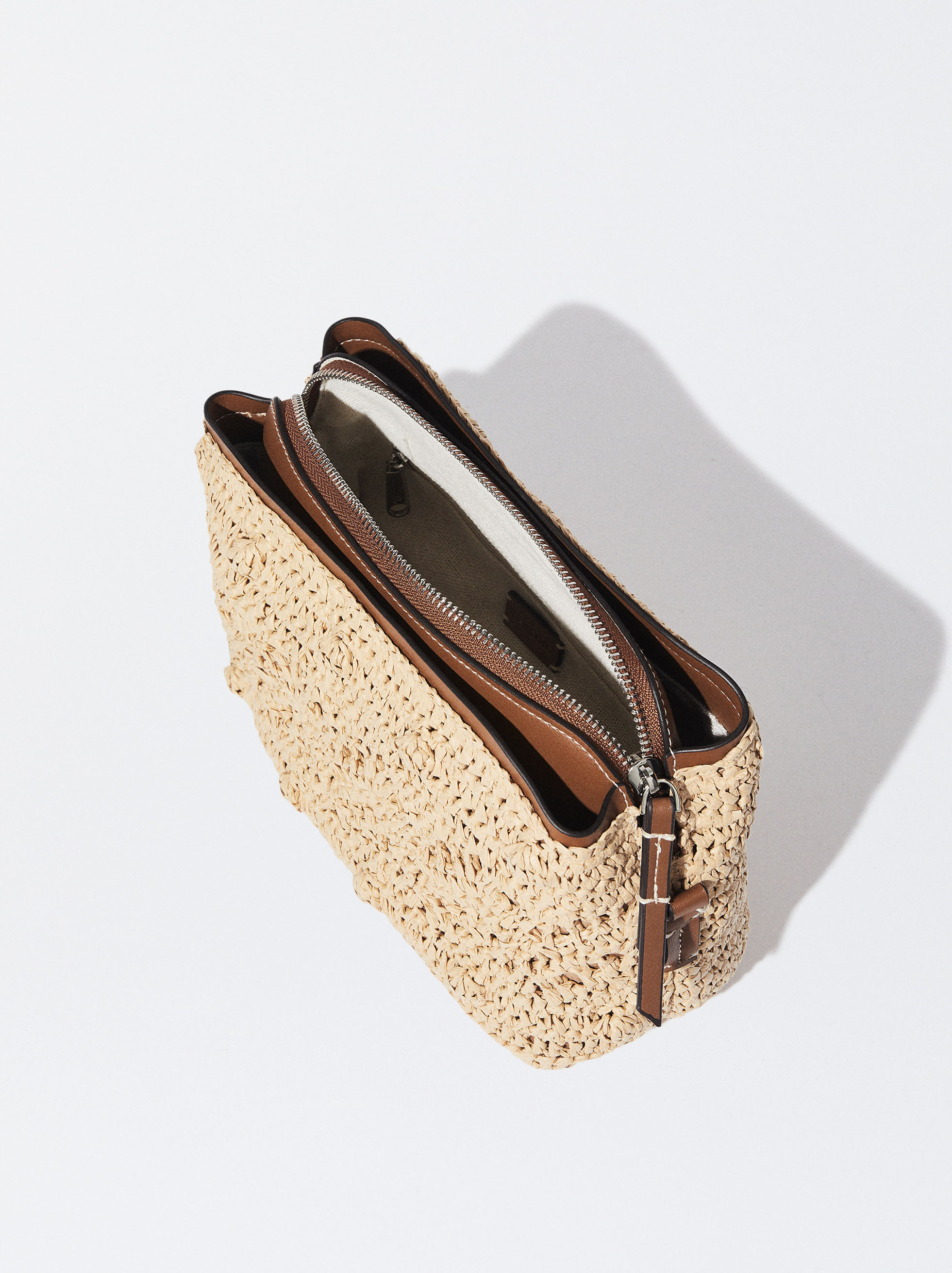 StrawEffect Crossbody Bag Straw Woman Crossbody Bags