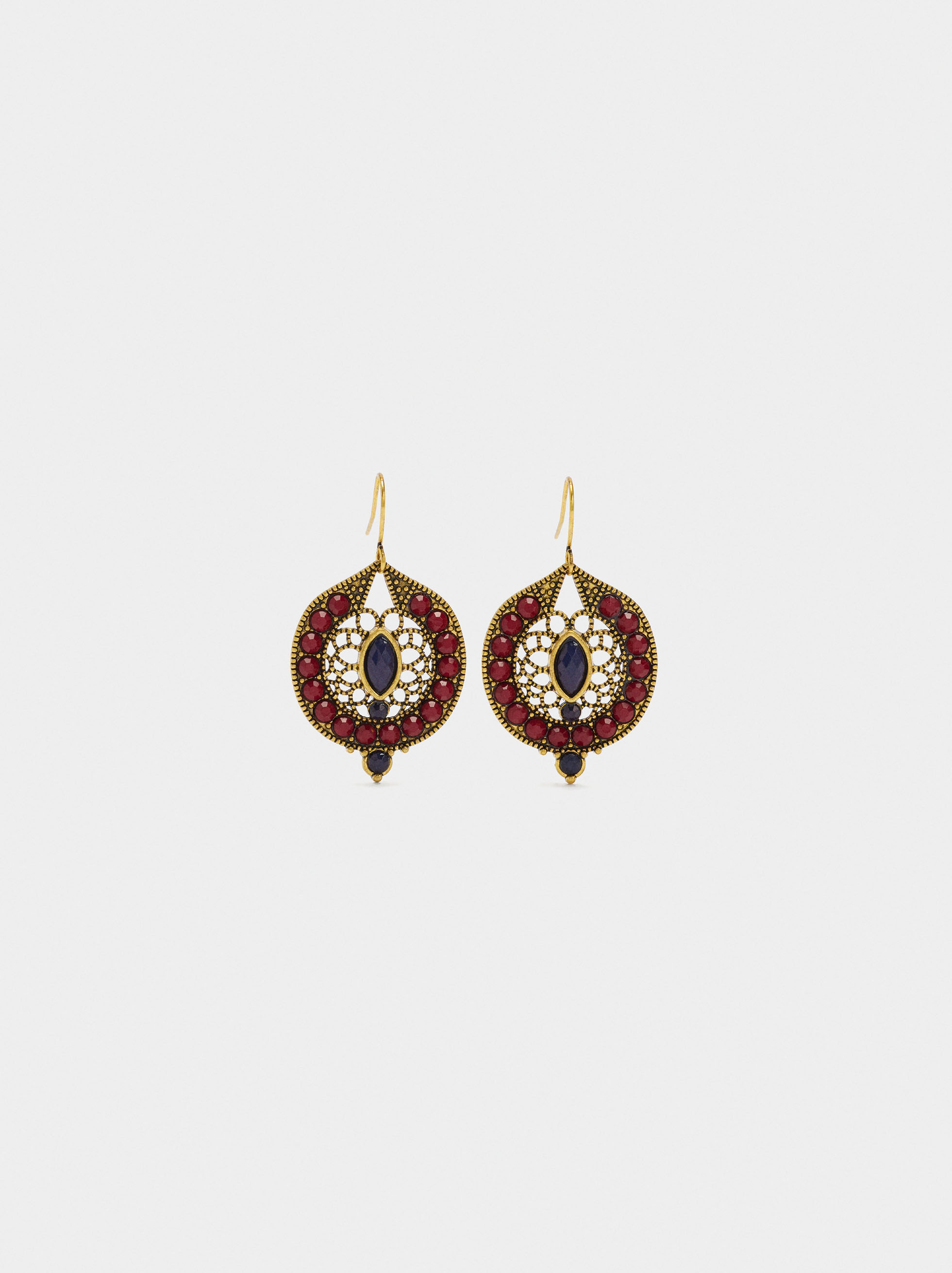 Pendientes multicolor de abalorios image number 0.0