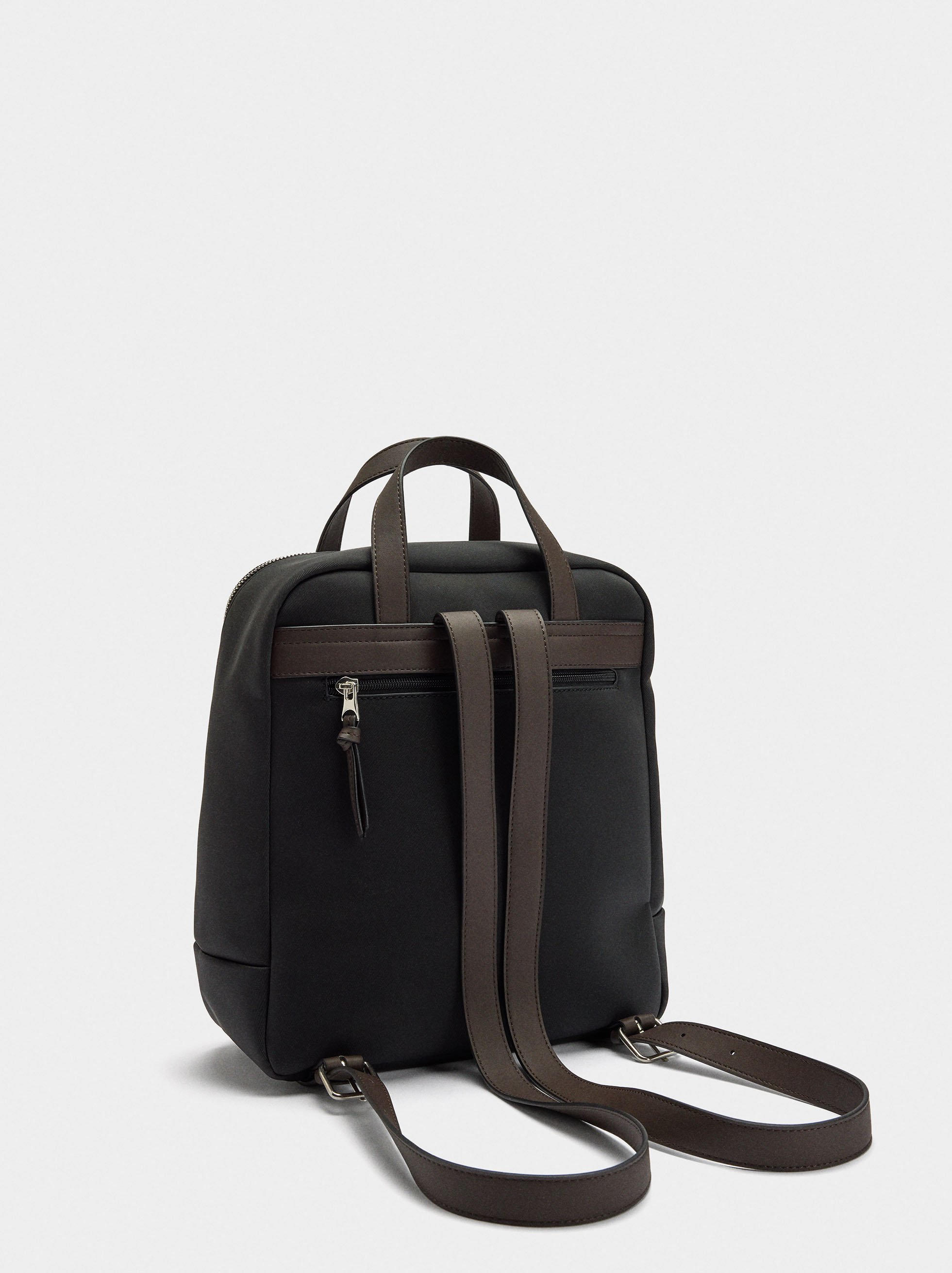 Nylon-effect backpack image number 2.0