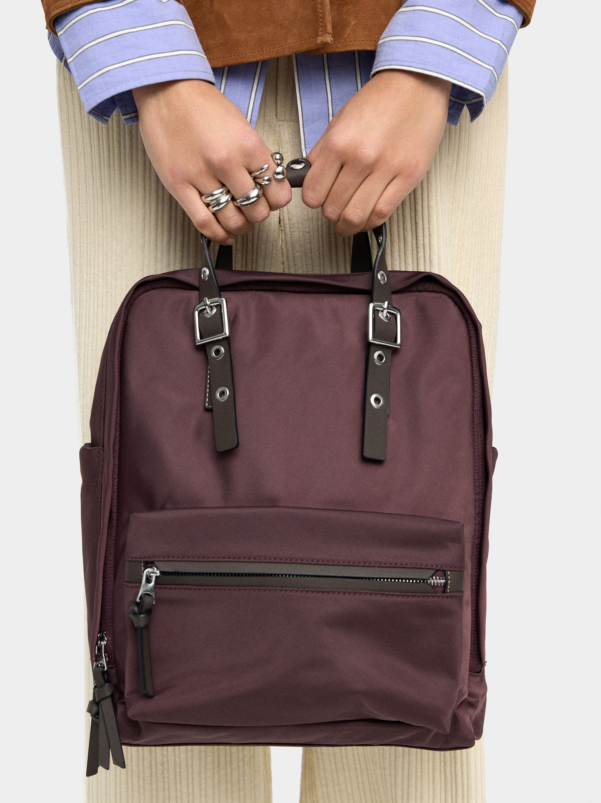 Backpack for laptop 13" with nylon  image number 1.0