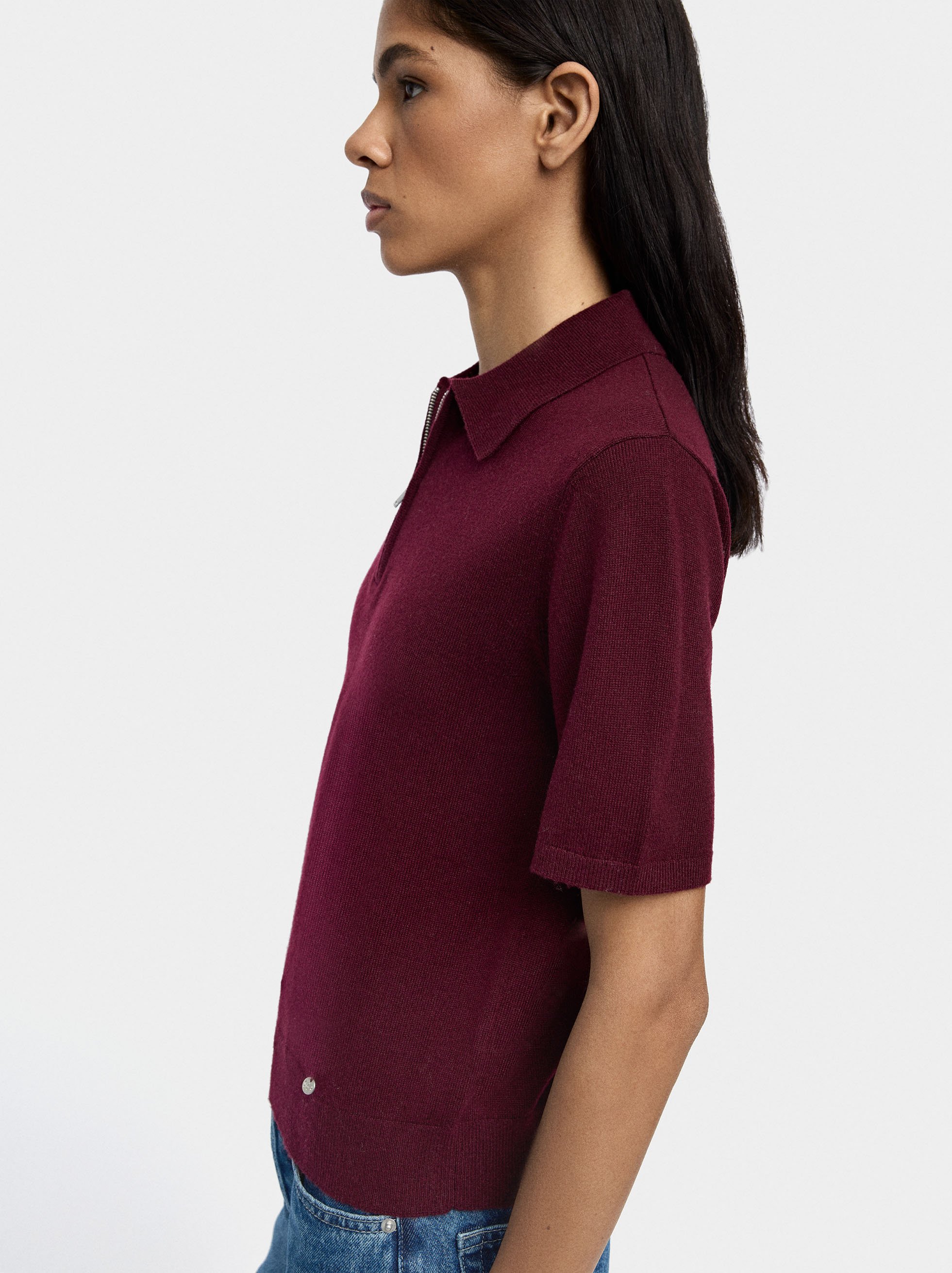 Polo collar T-shirt image number 1.0