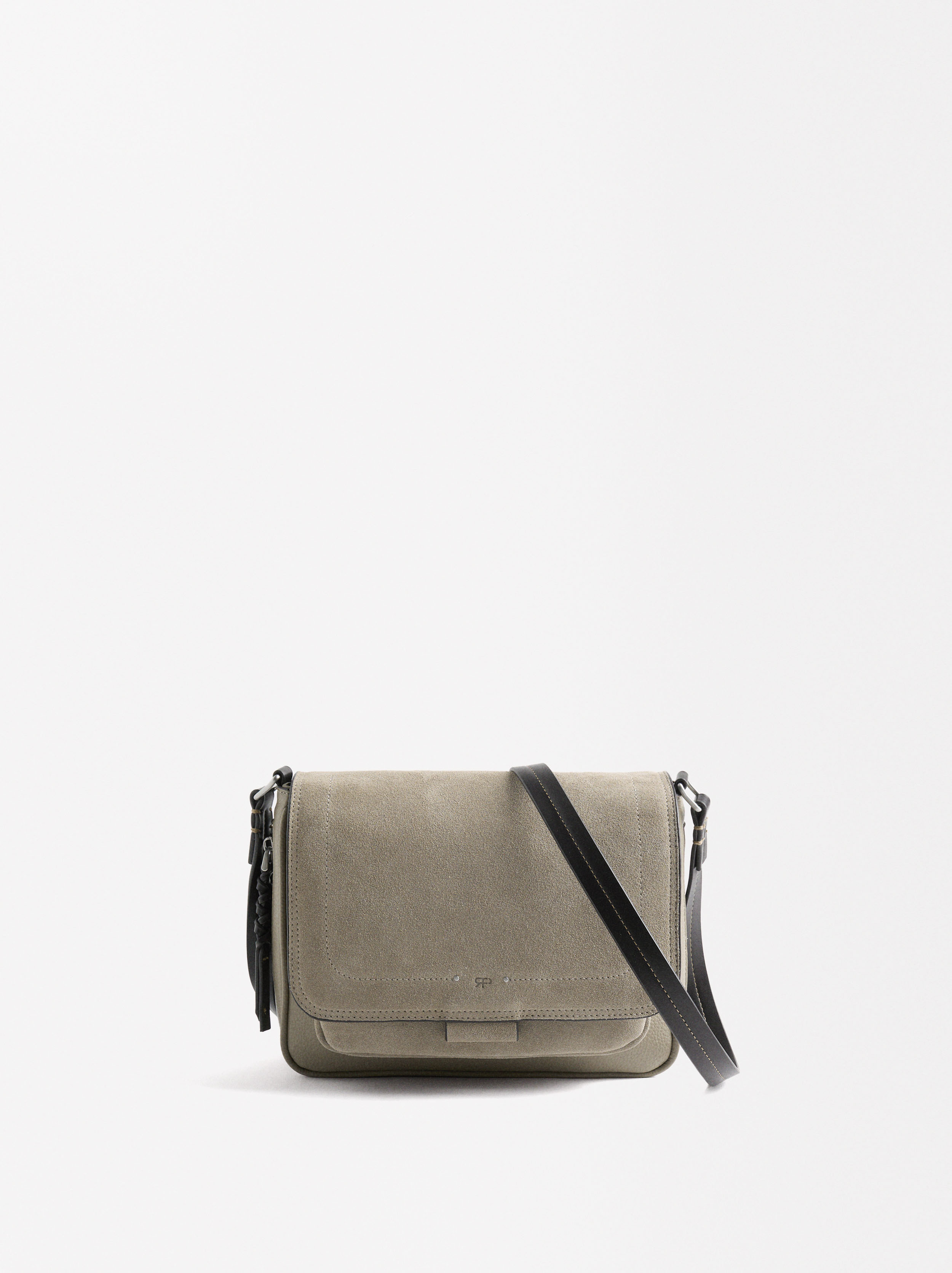 Bolso bandolera con piel image number 0.0
