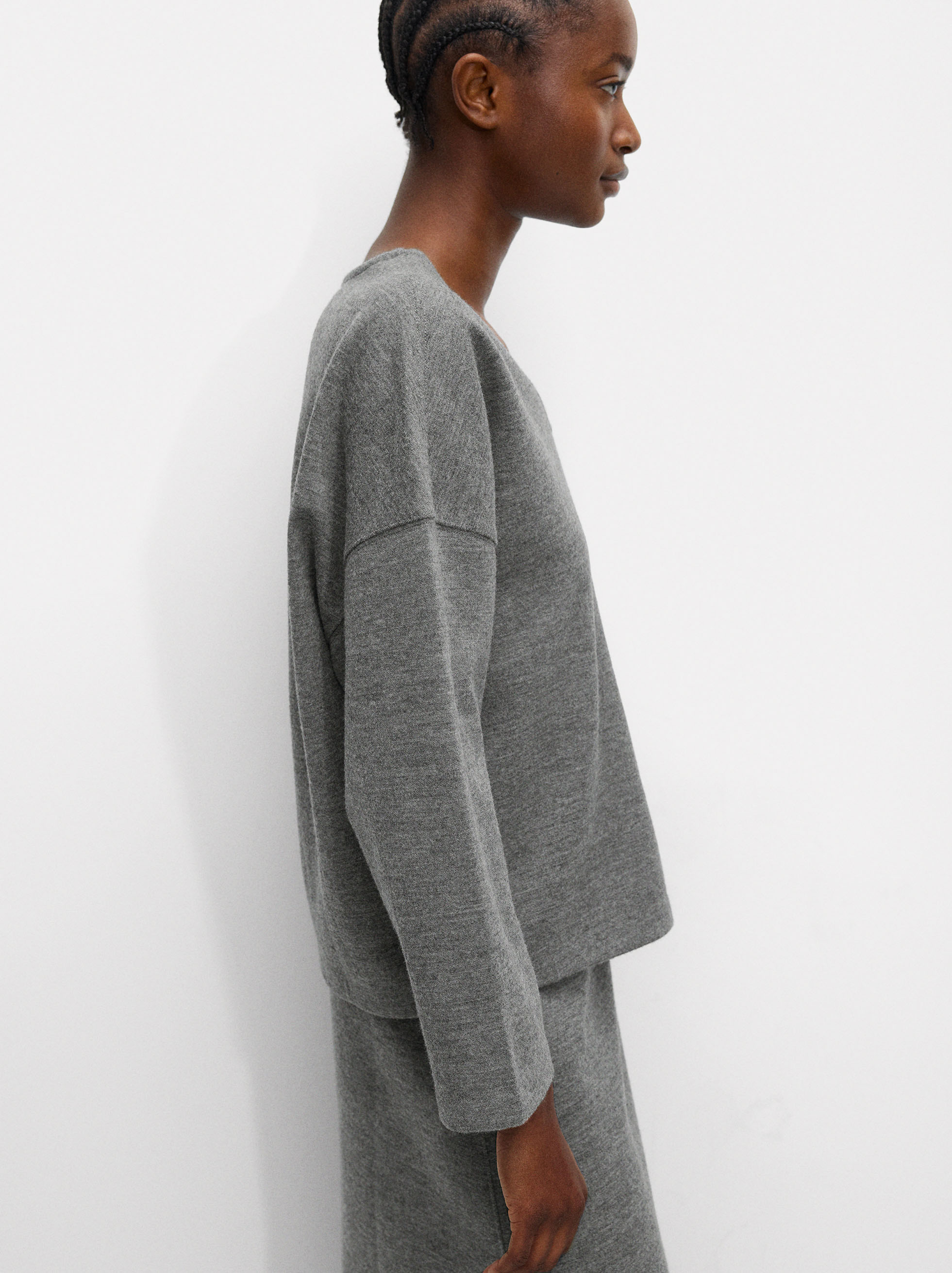 Sweater with wool blend image number 2.0