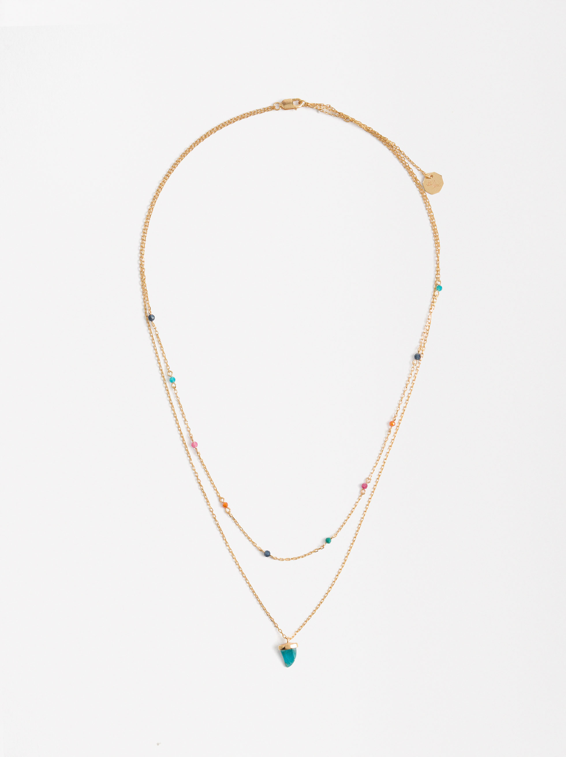 Ensemble de colliers avec pierres - Argent Sterling 925 image number 2.0