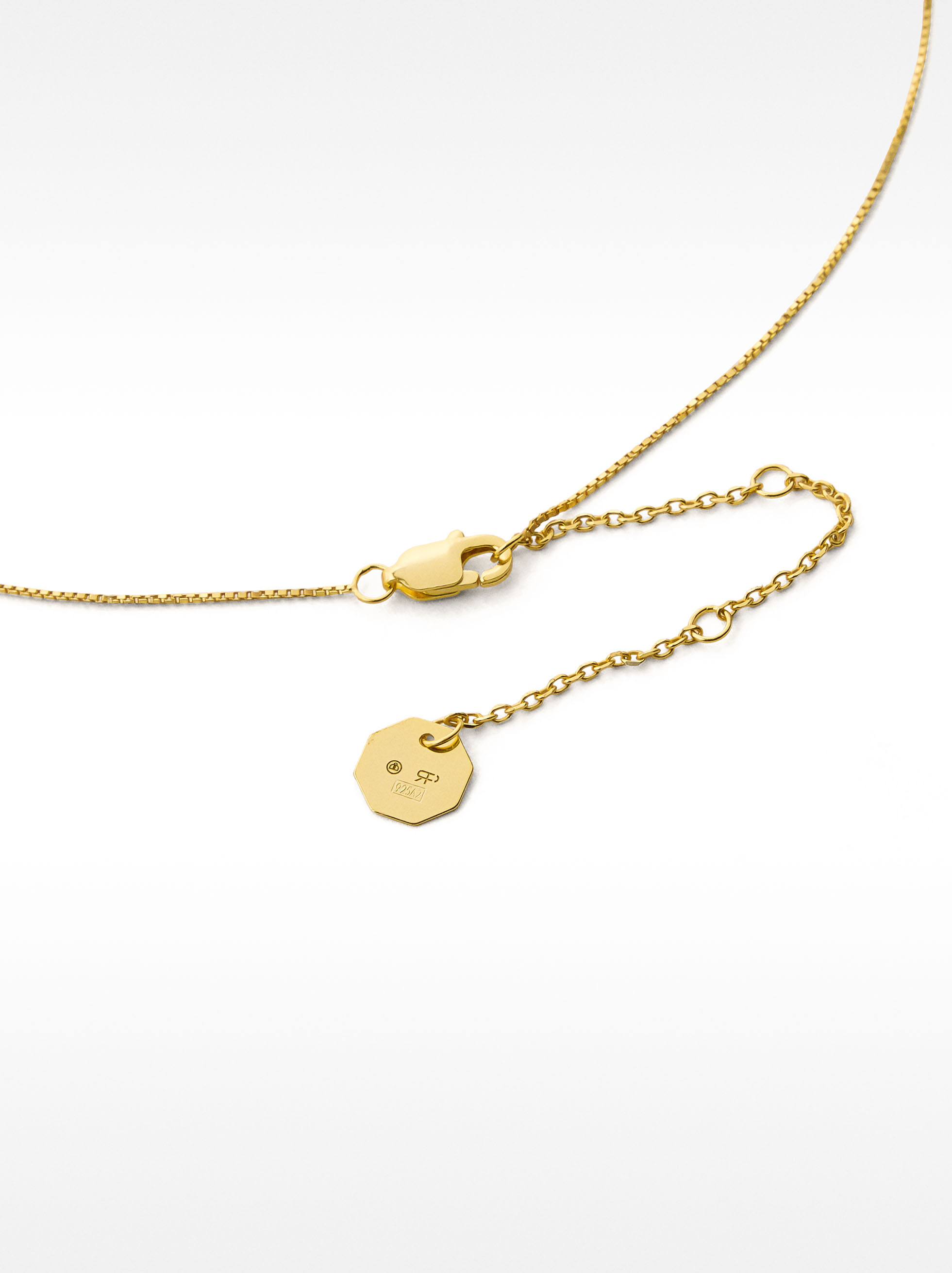 Collana corta pietra a forma di cuore - Argento sterling 925 image number 2.0