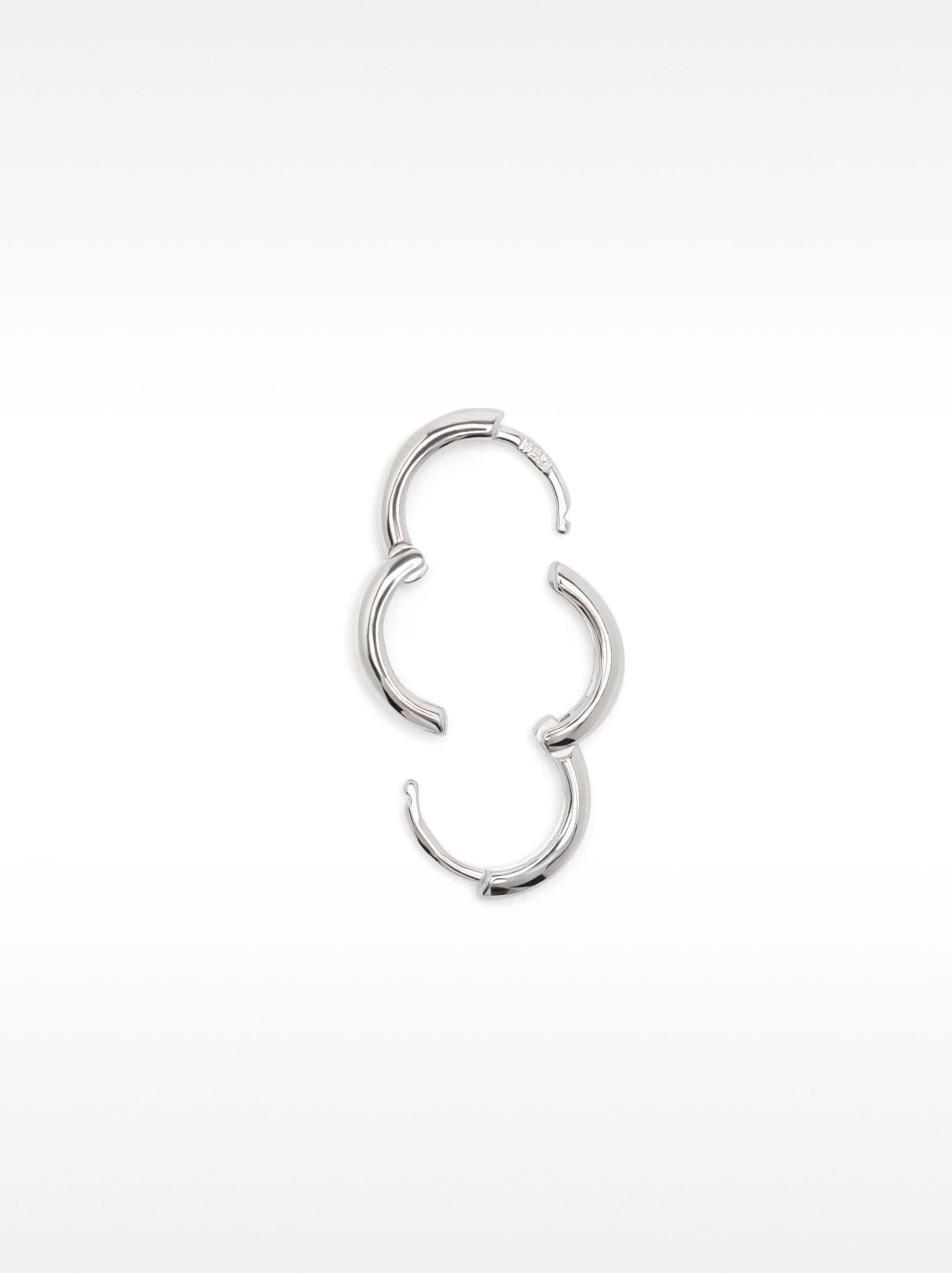 Aros personalizables plata 925 image number 3.0
