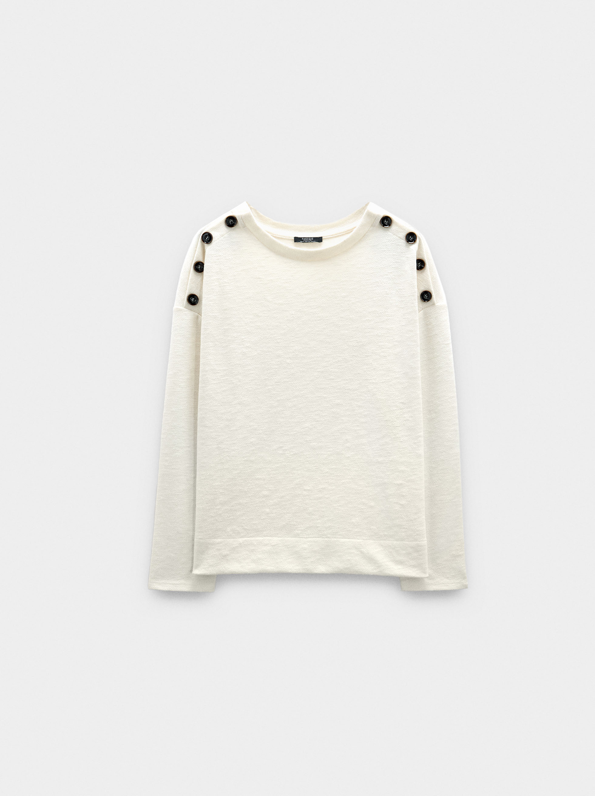 Long-sleeve sweater with buttons image number 5.0