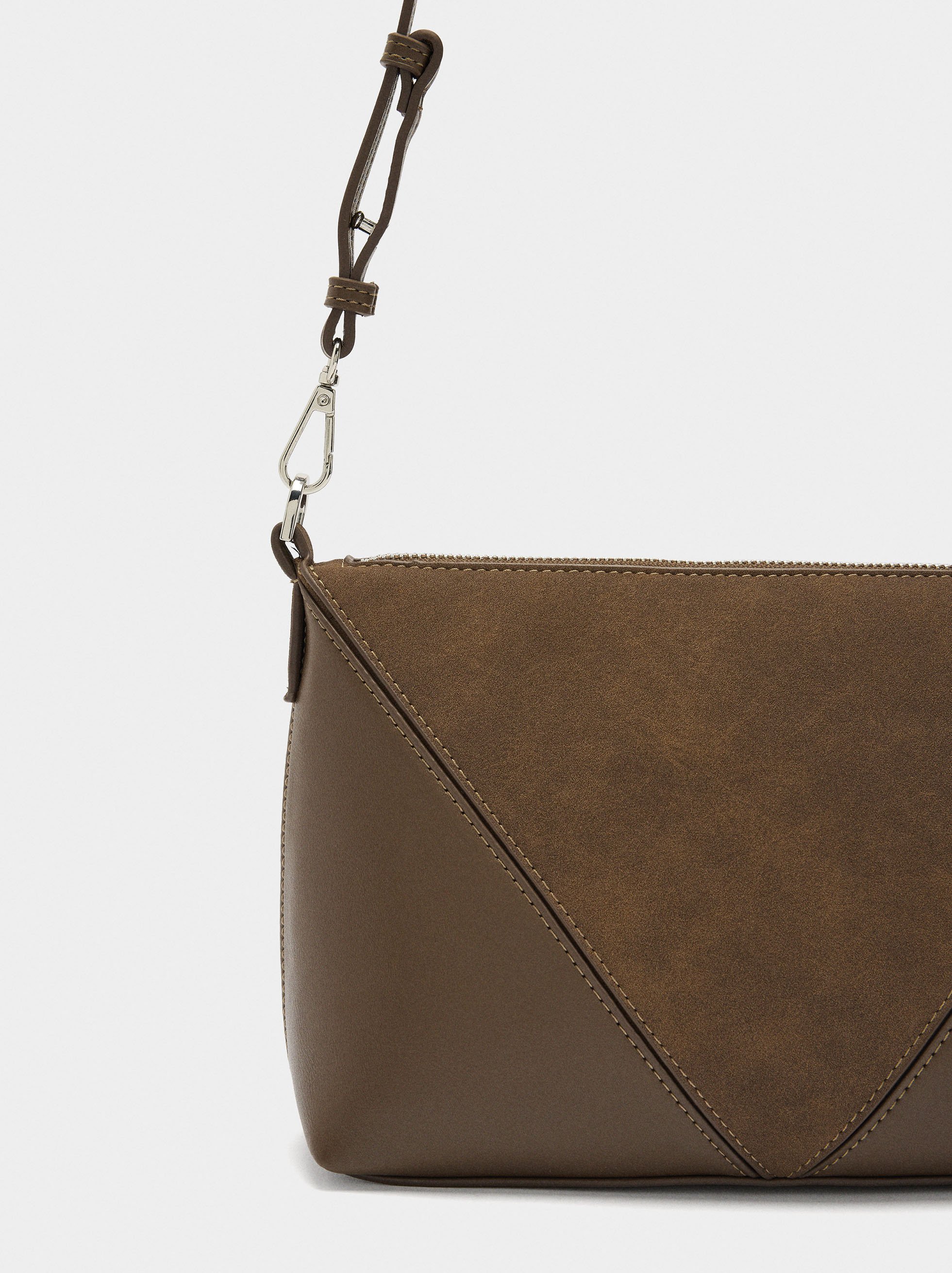 Crossbody bag contrast of textures image number 2.0