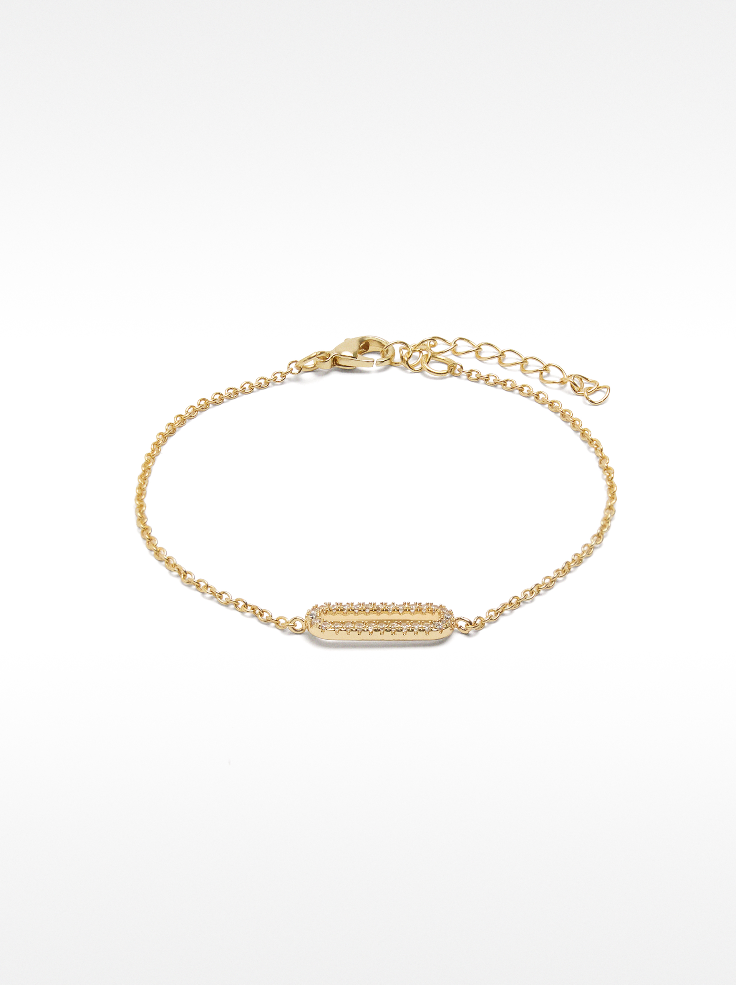 Bracelet of links with zirconias image number 0.0