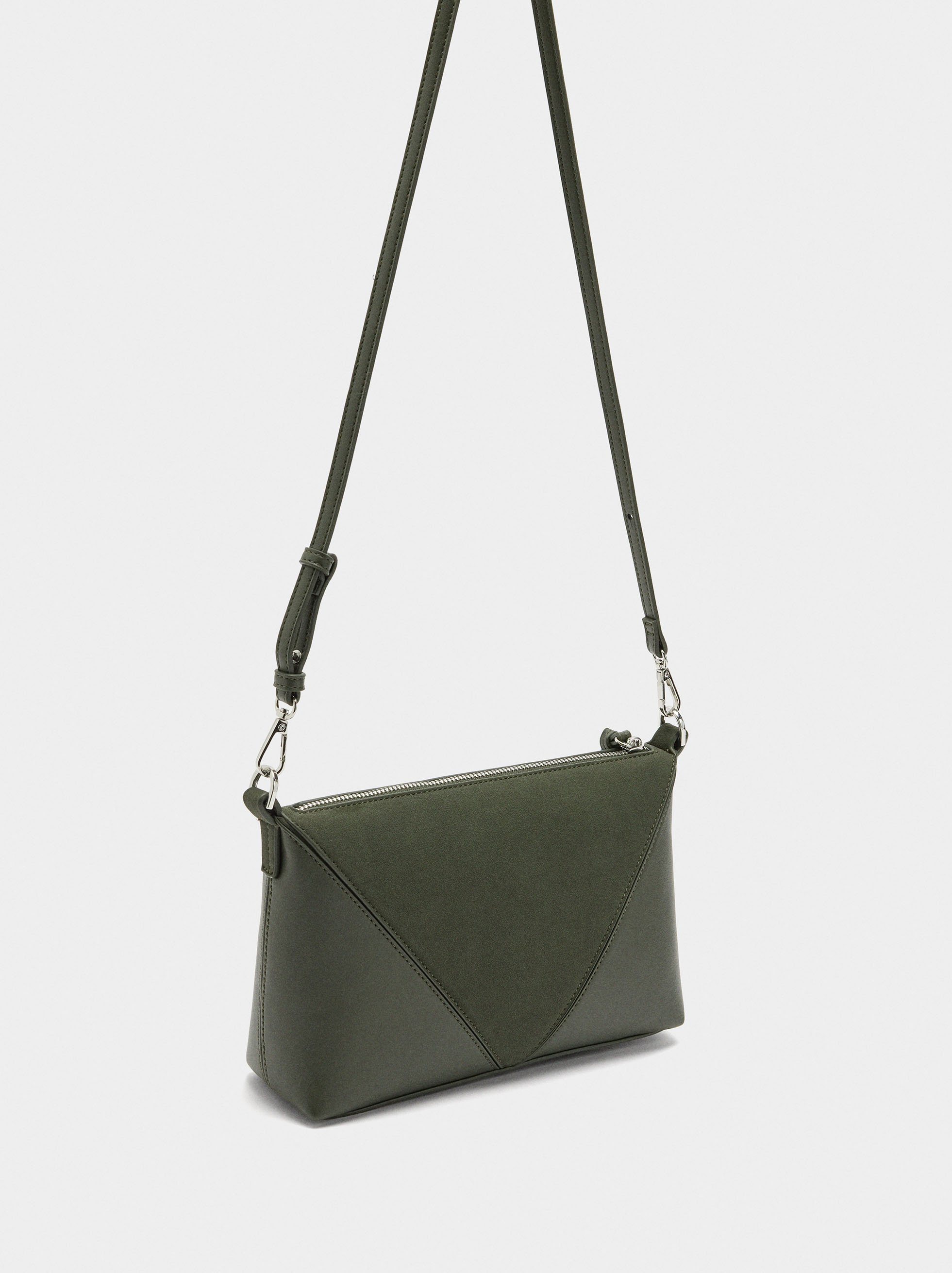 Crossbody bag contrast of textures image number 3.0