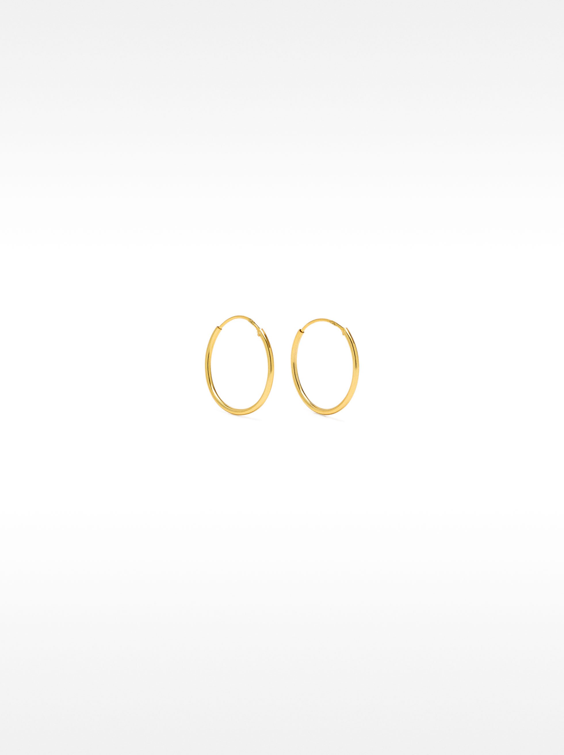 Short 925 silver hoop earrings image number 0.0