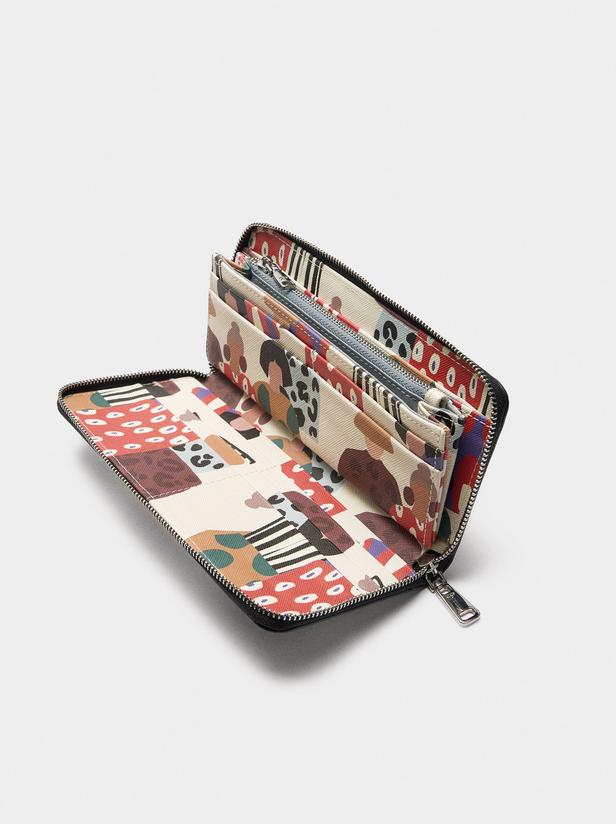 Printed wallet with texture image number 3.0