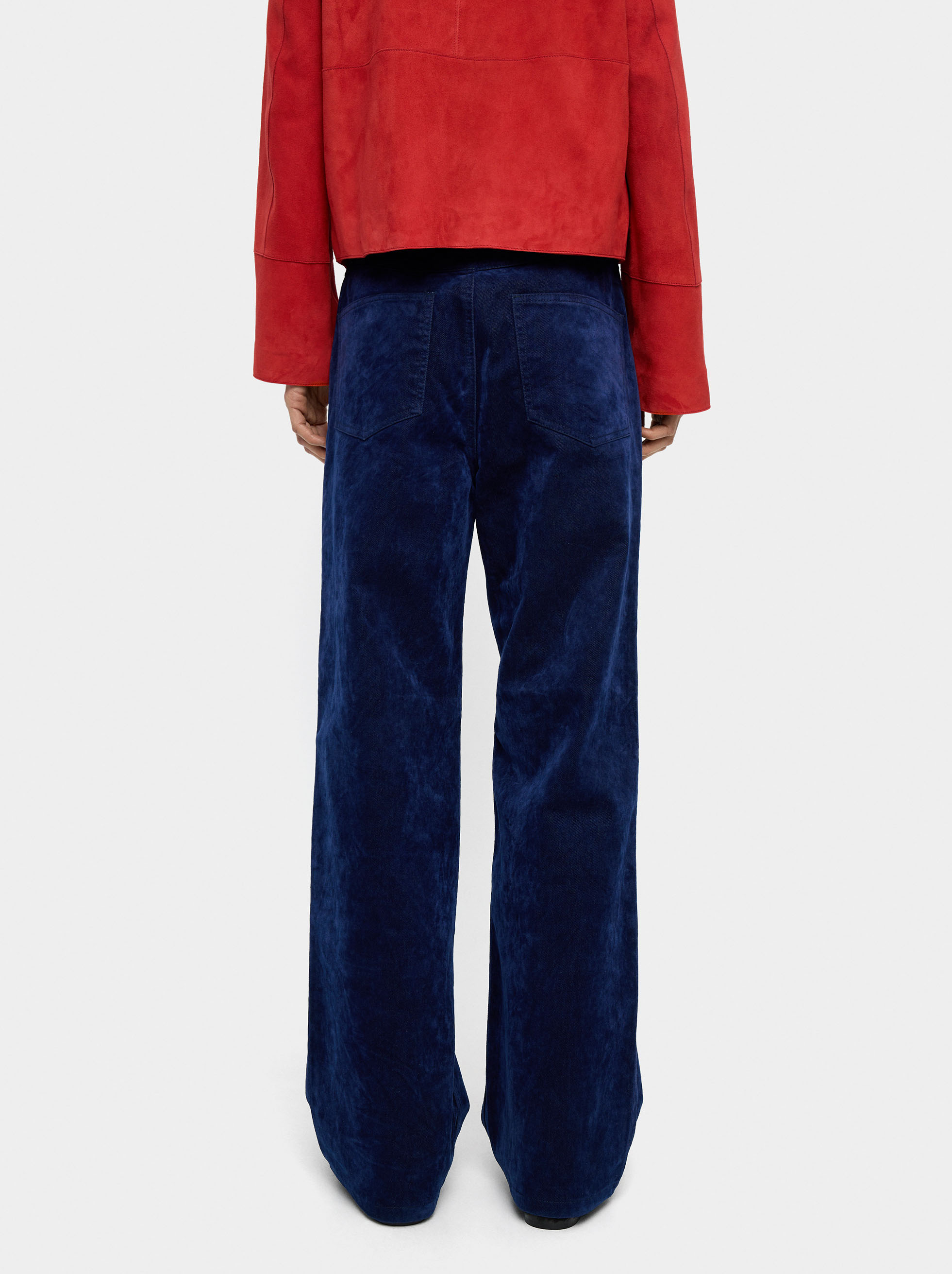 Jeans with velvet effect image number 3.0