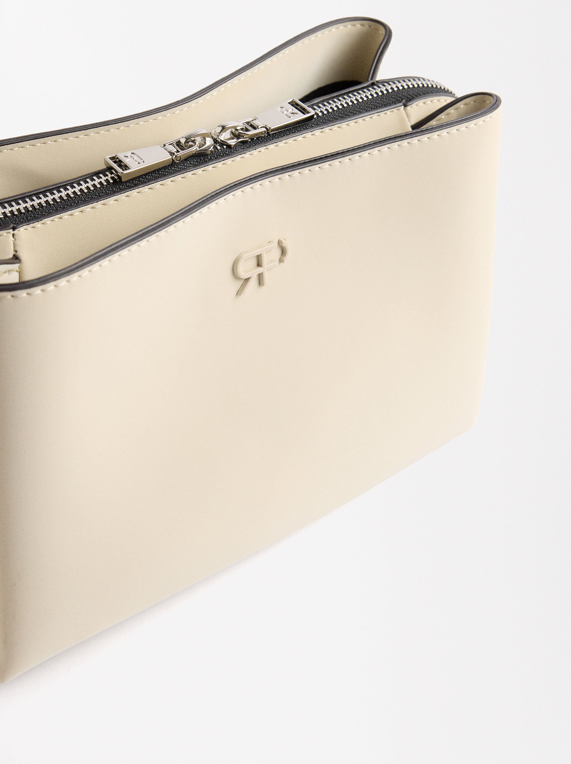Velvet effect crossbody bag image number 2.0