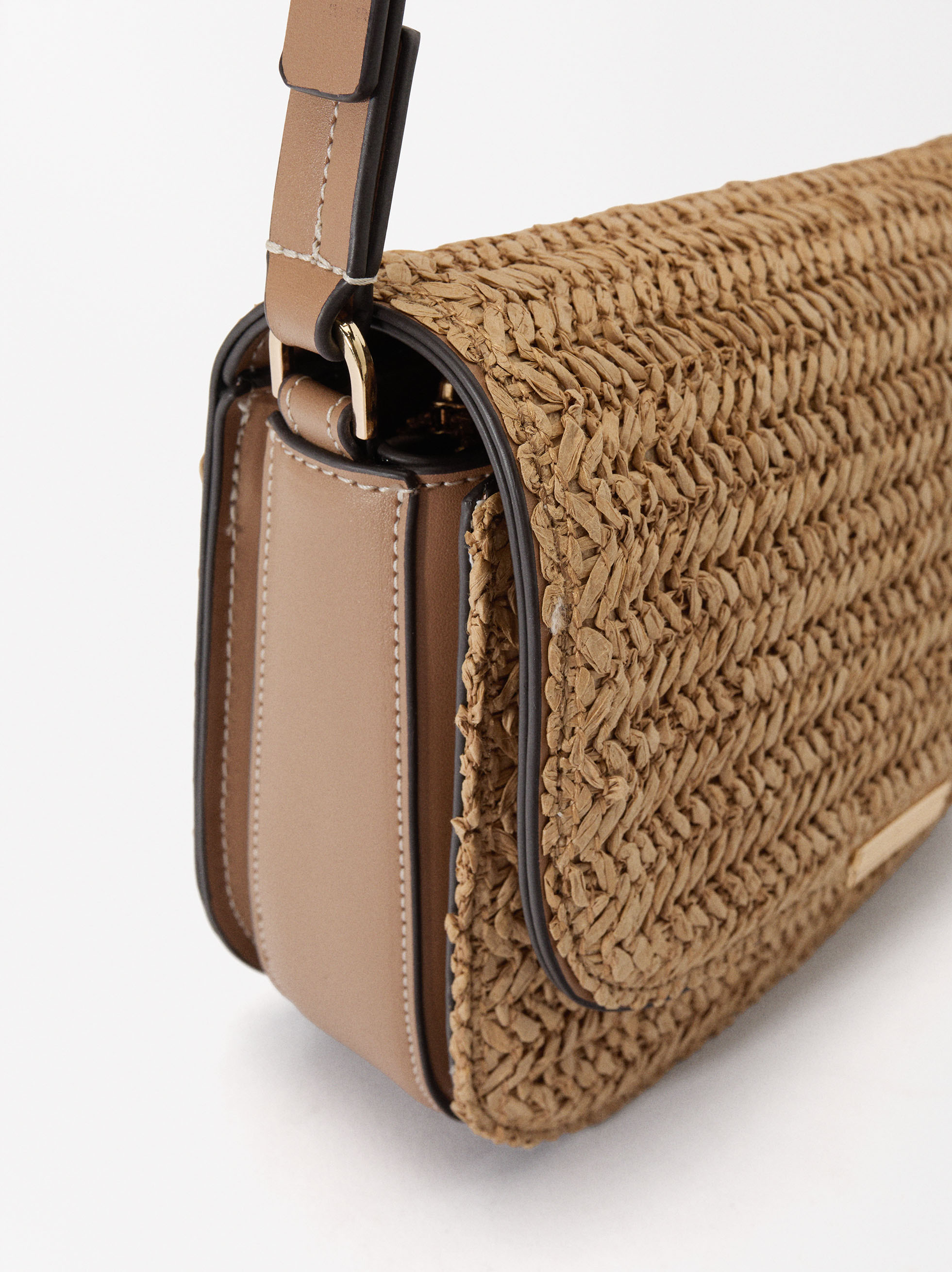 Bolso bandolera efecto rafia image number 2.0