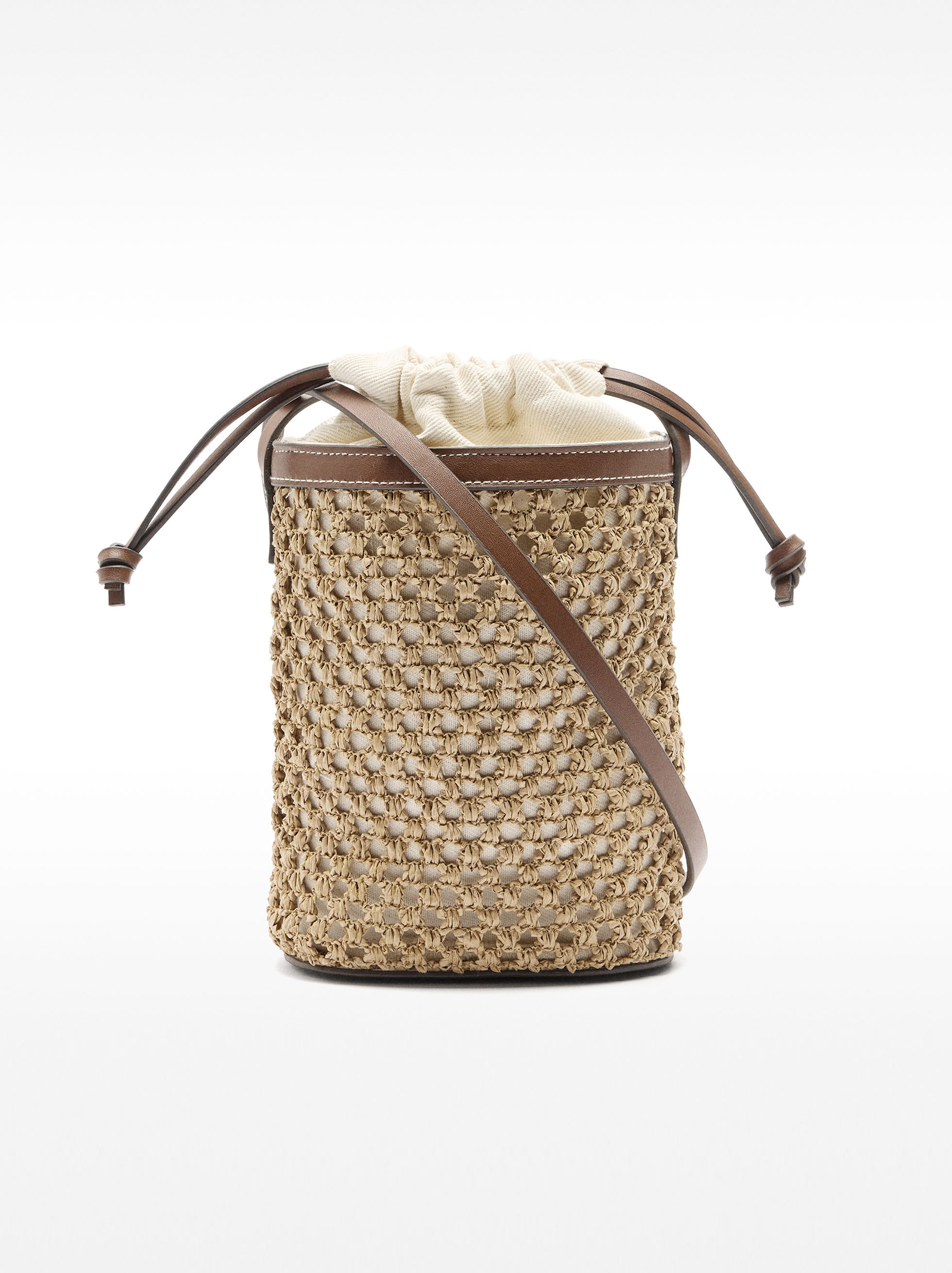 Borsa bucket effetto paglia image number 5.0