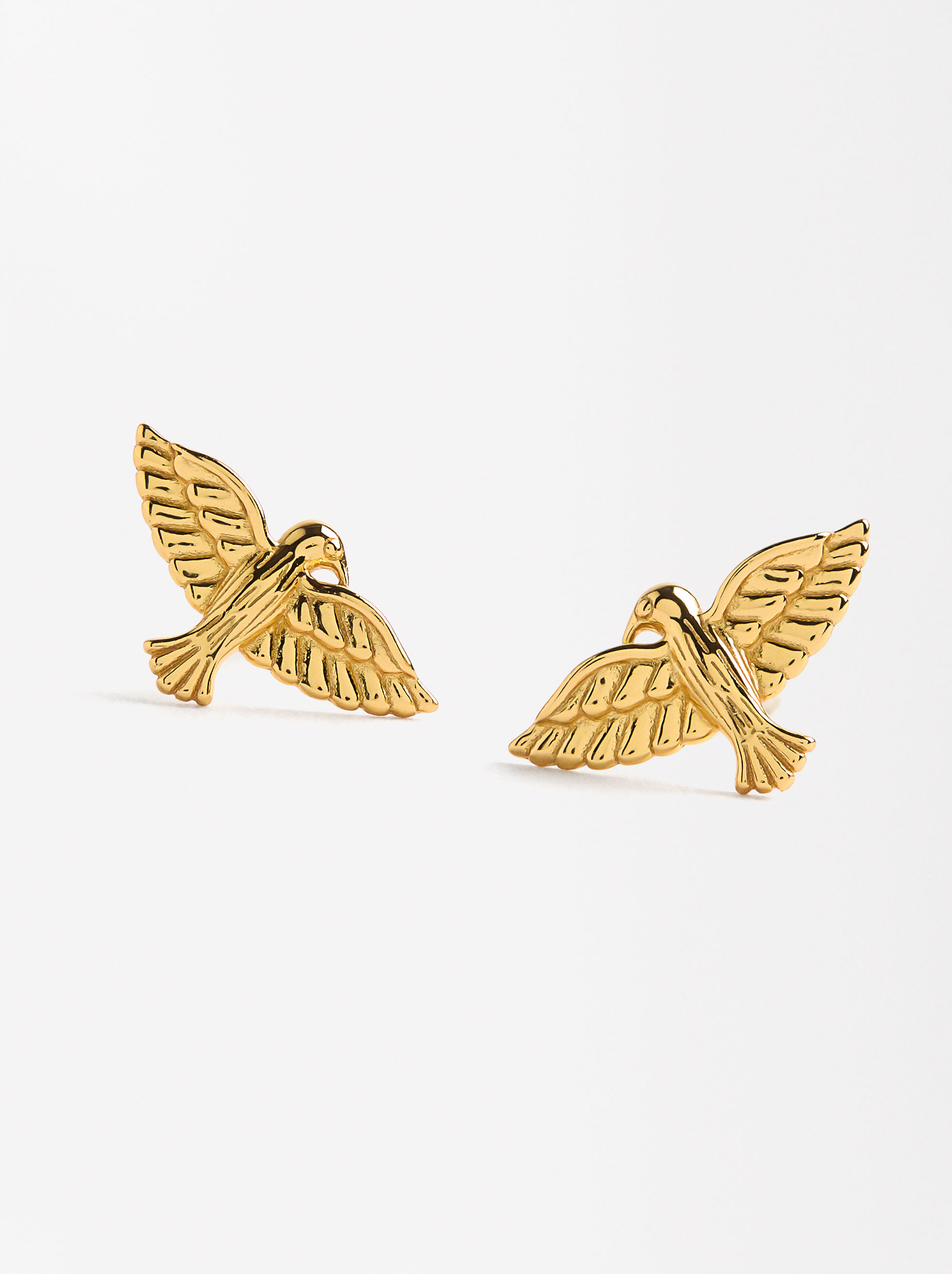 Orecchini cerchio colomba - Argento sterling 925 image number 2.0