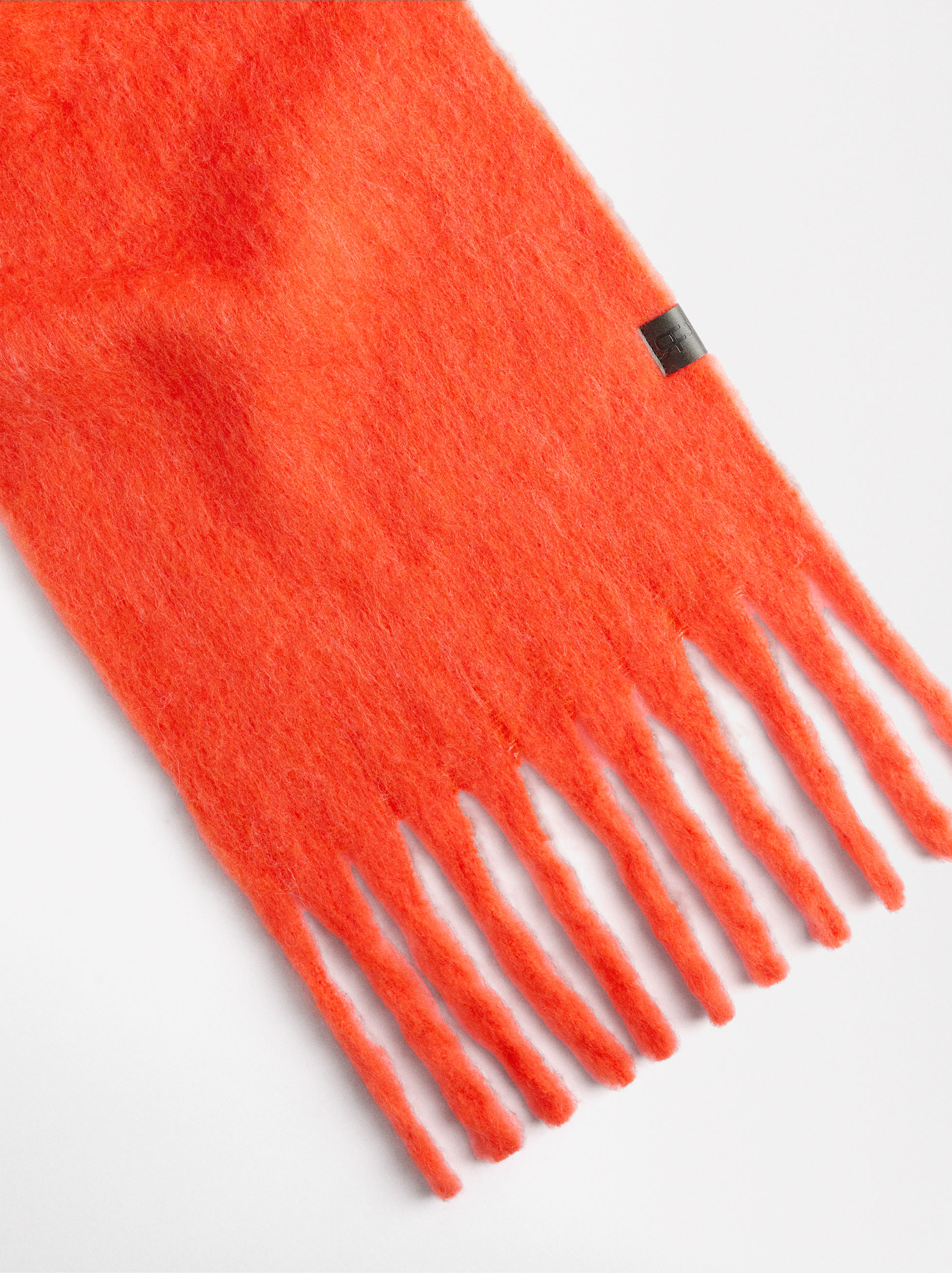 Striped scarf with wool blend image number 2.0