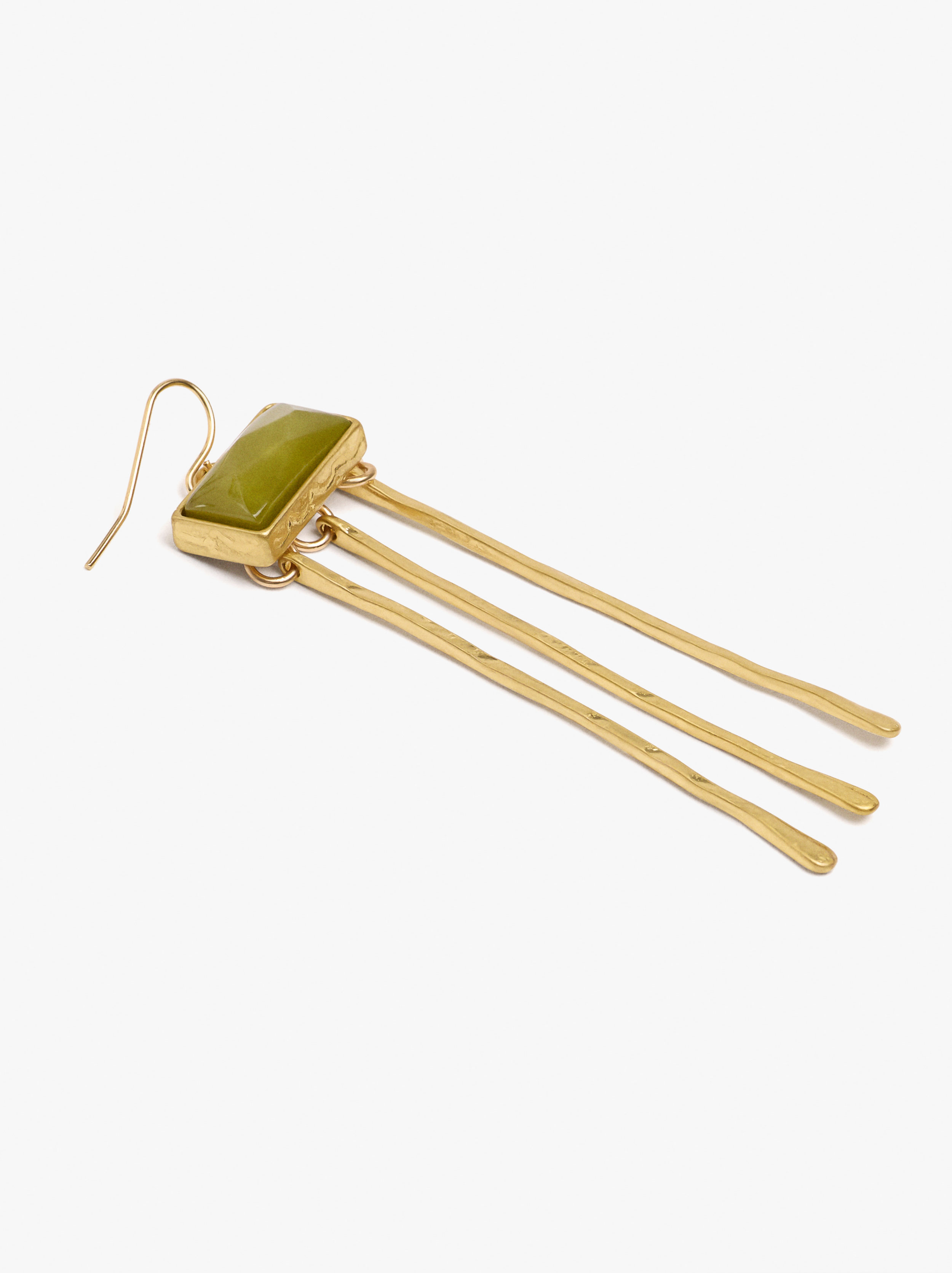 Pendientes barras con resina image number 1.0