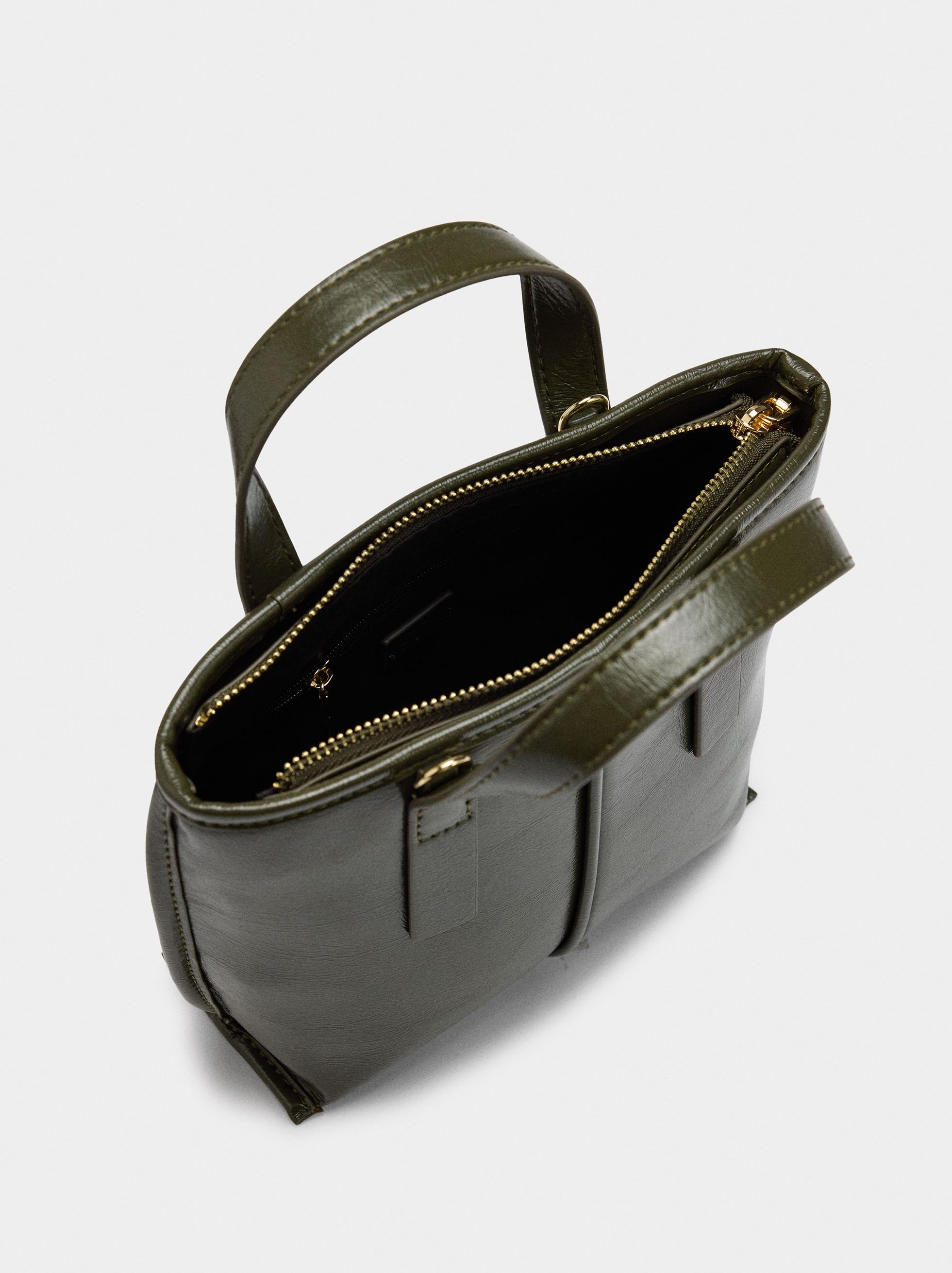 Bolso tote con bandolera image number 3.0