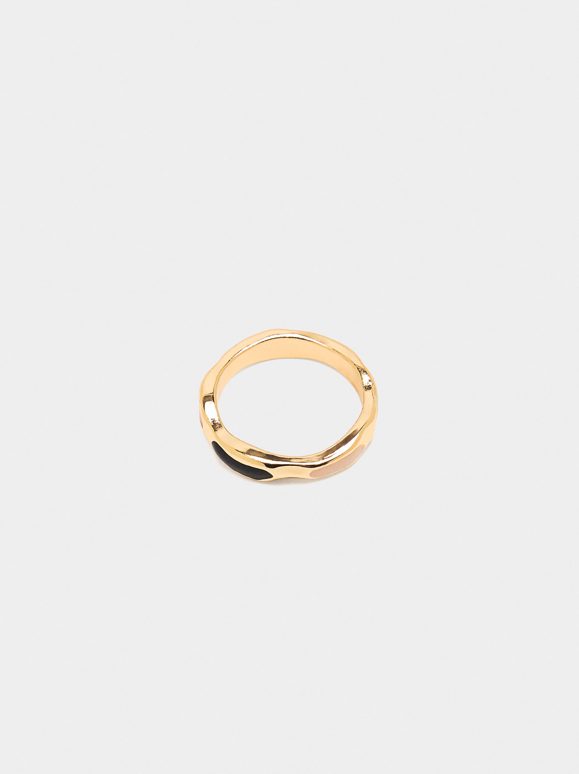 Irregular ring with multicolor details image number 2.0