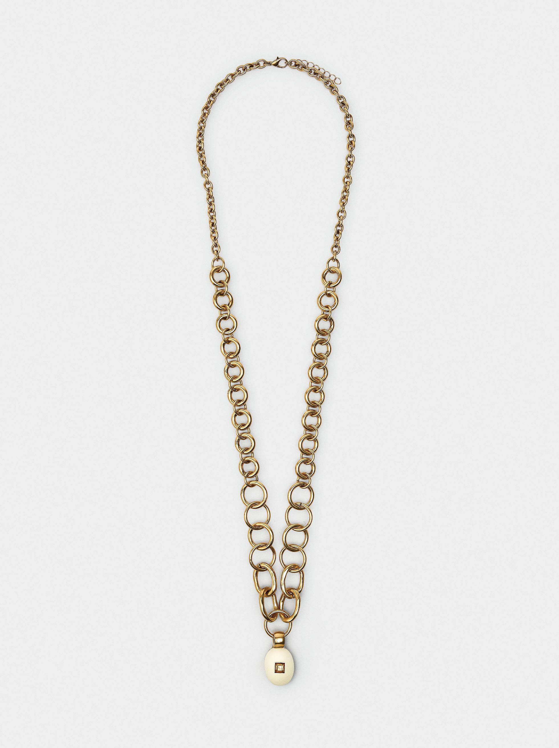 Halskette aus Gliedern mit Anhänger image number 0.0