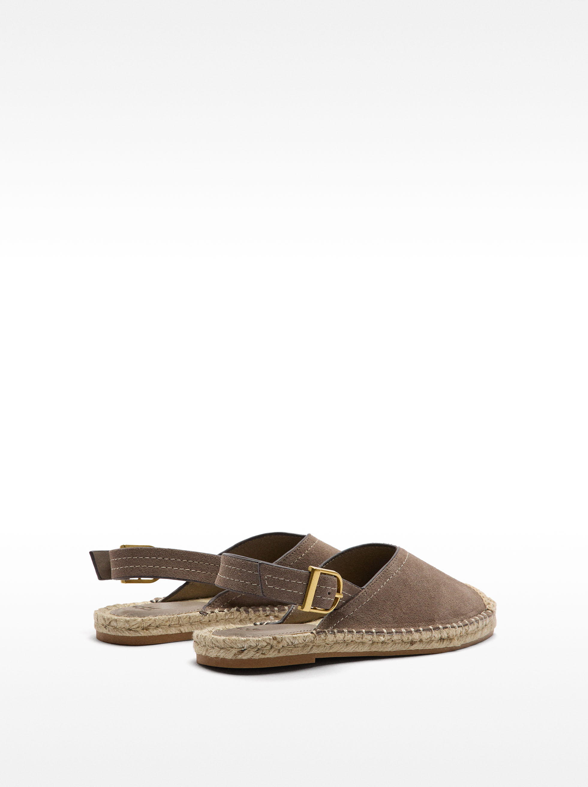 Leather espadrilles with buckle image number 5.0