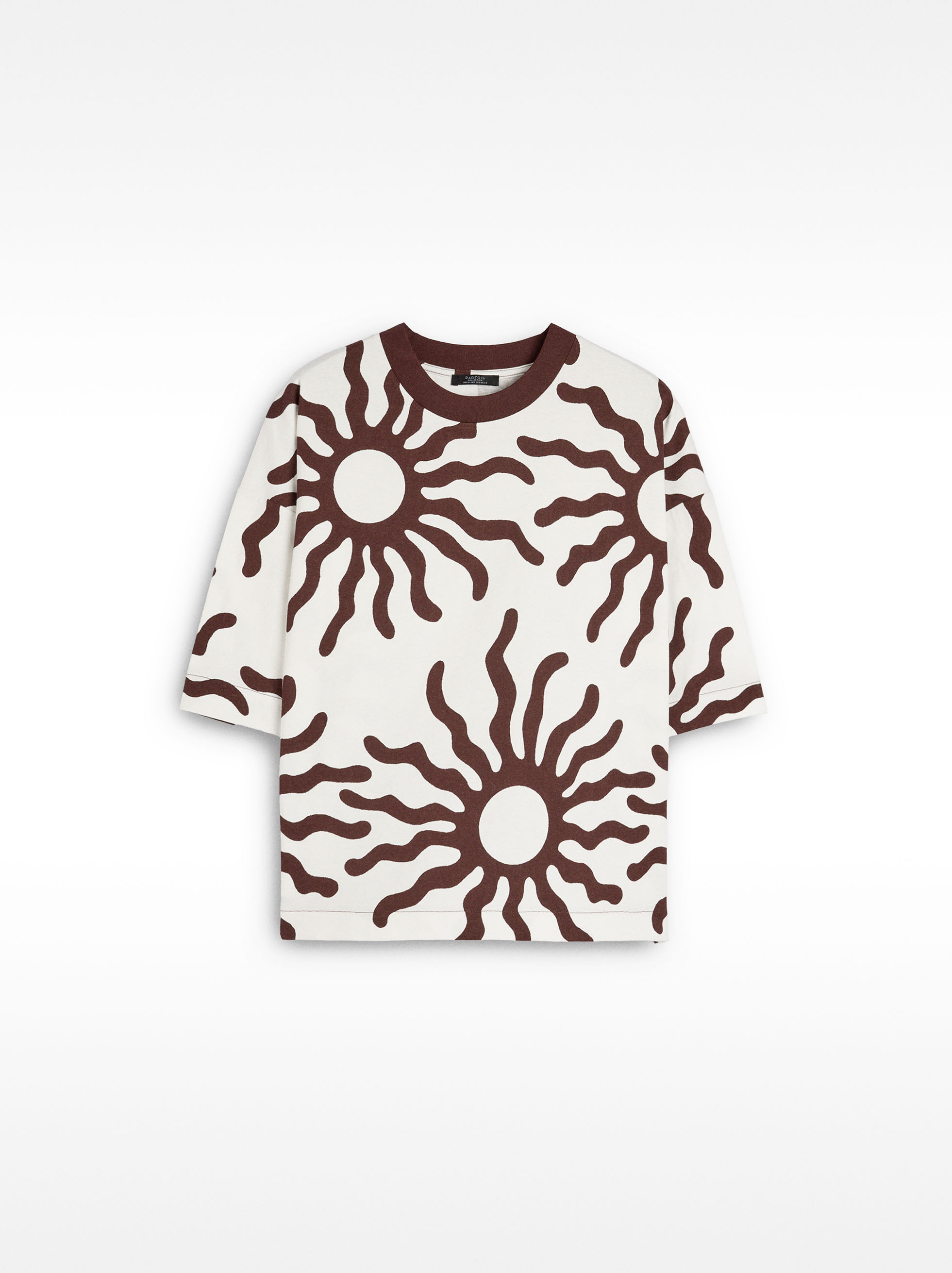 100% cotton t-shirt with print image number 0.0