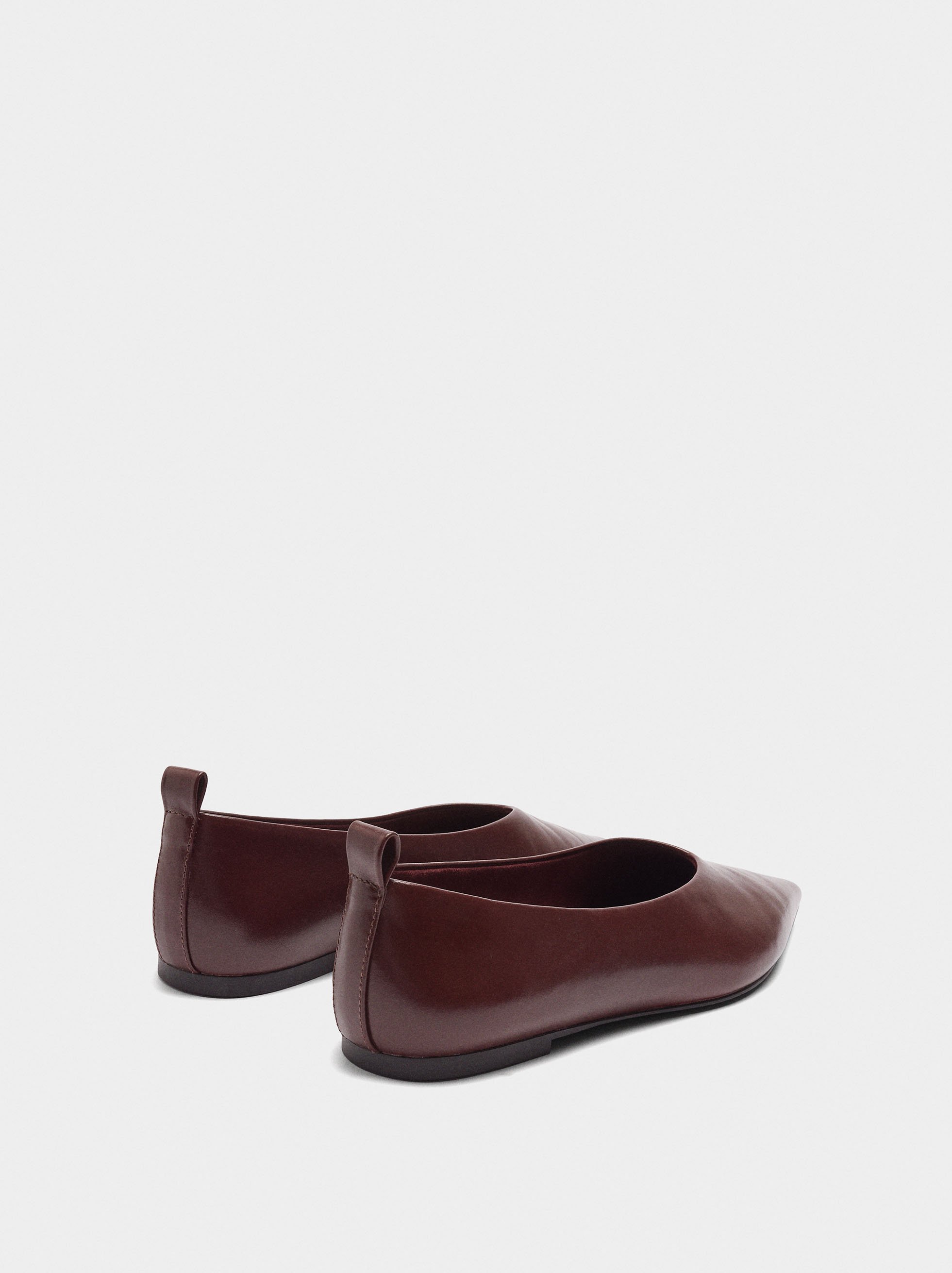 Leather ballet flats image number 3.0